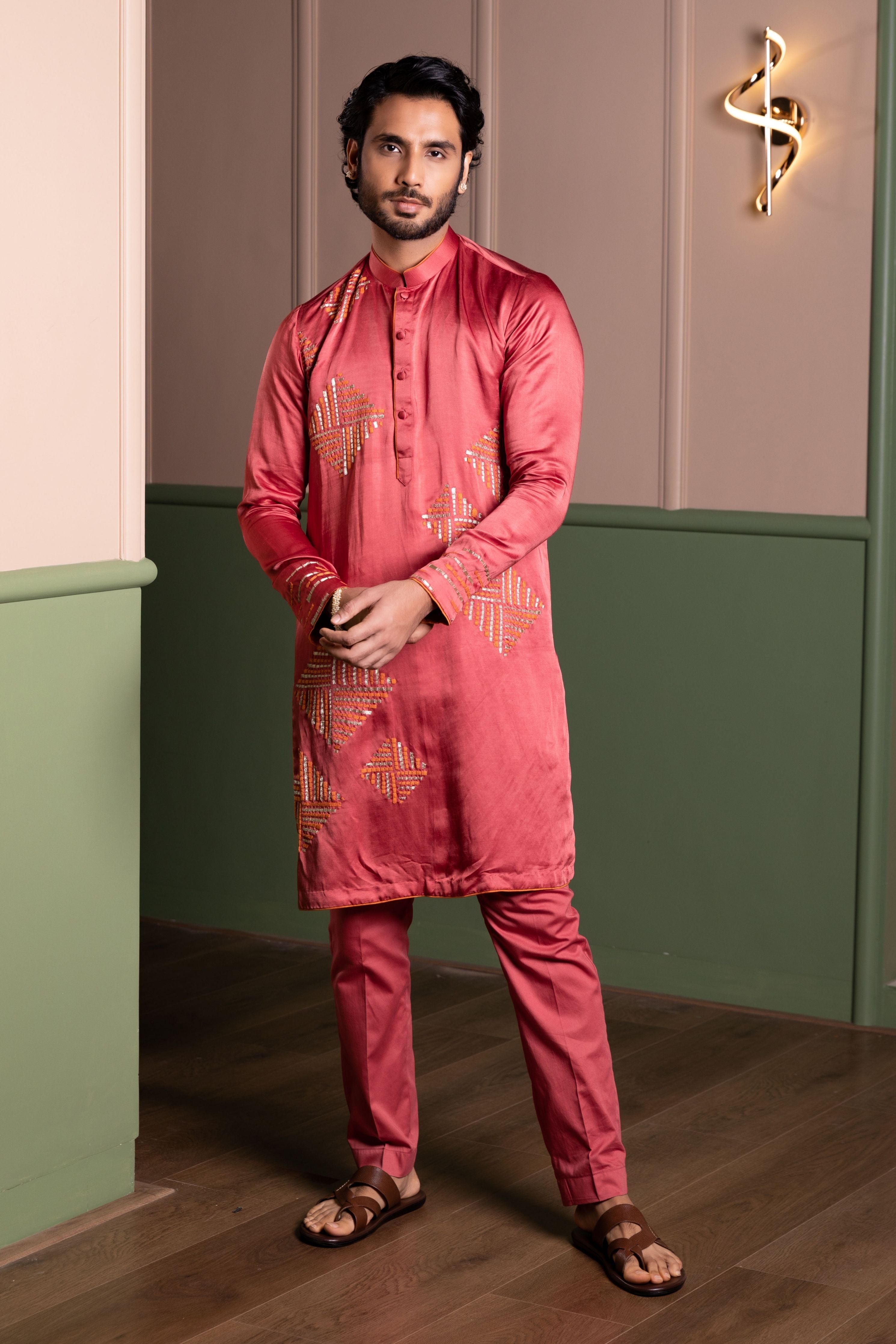 Blocks Kurta Set