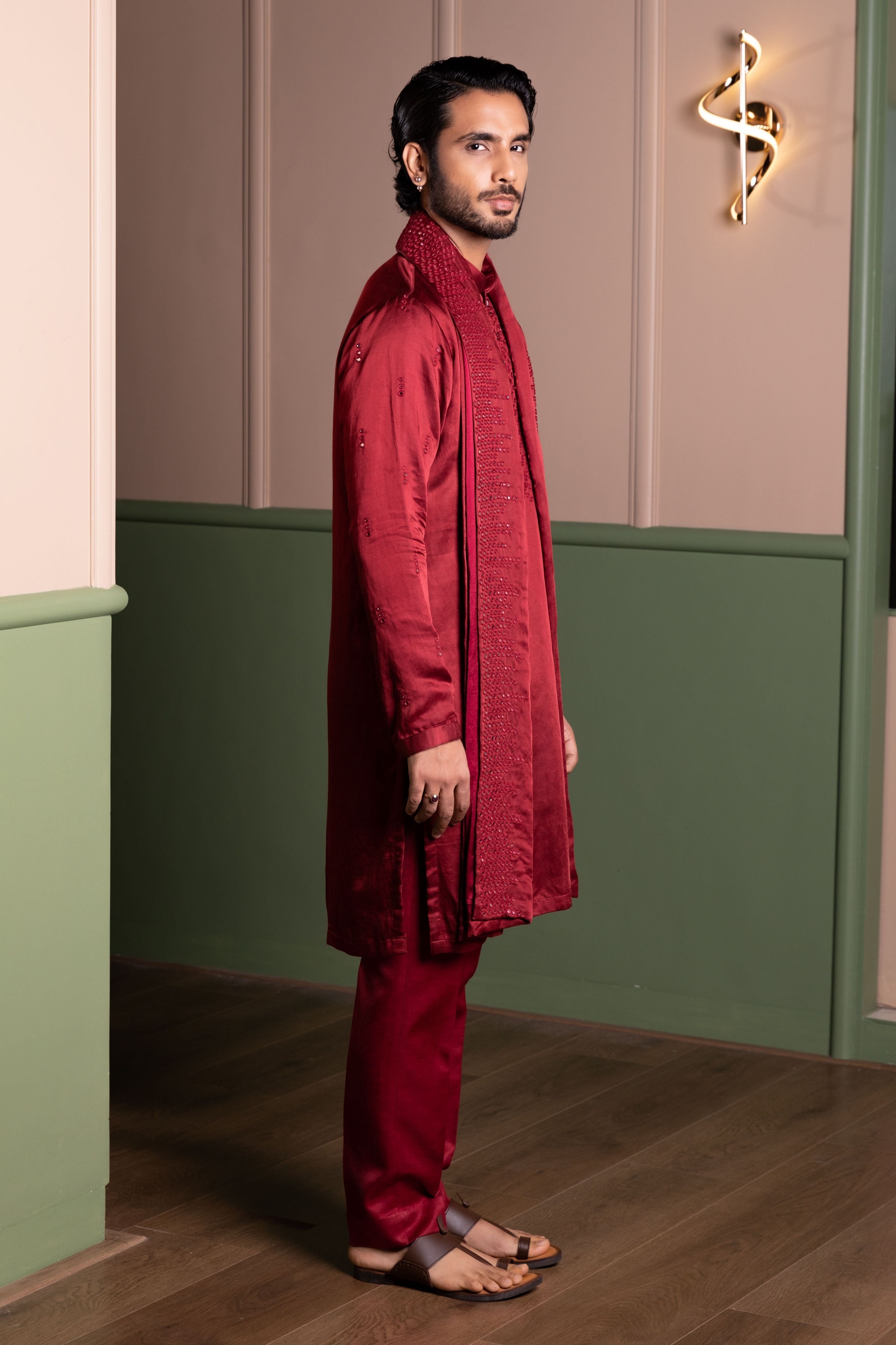 Mirror Frenzy Kurta Stole Set