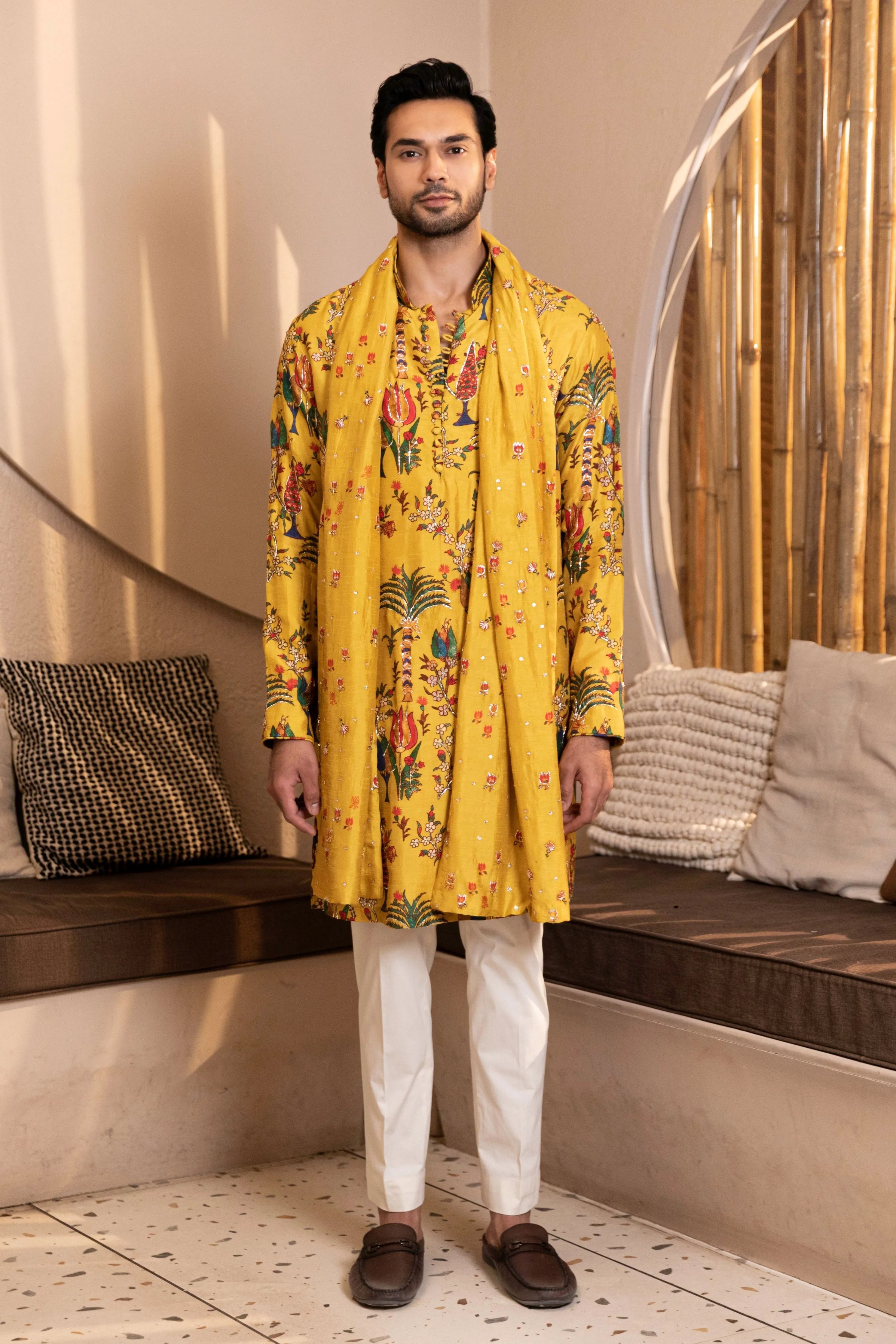 Tree of Life Kurta Stole Set