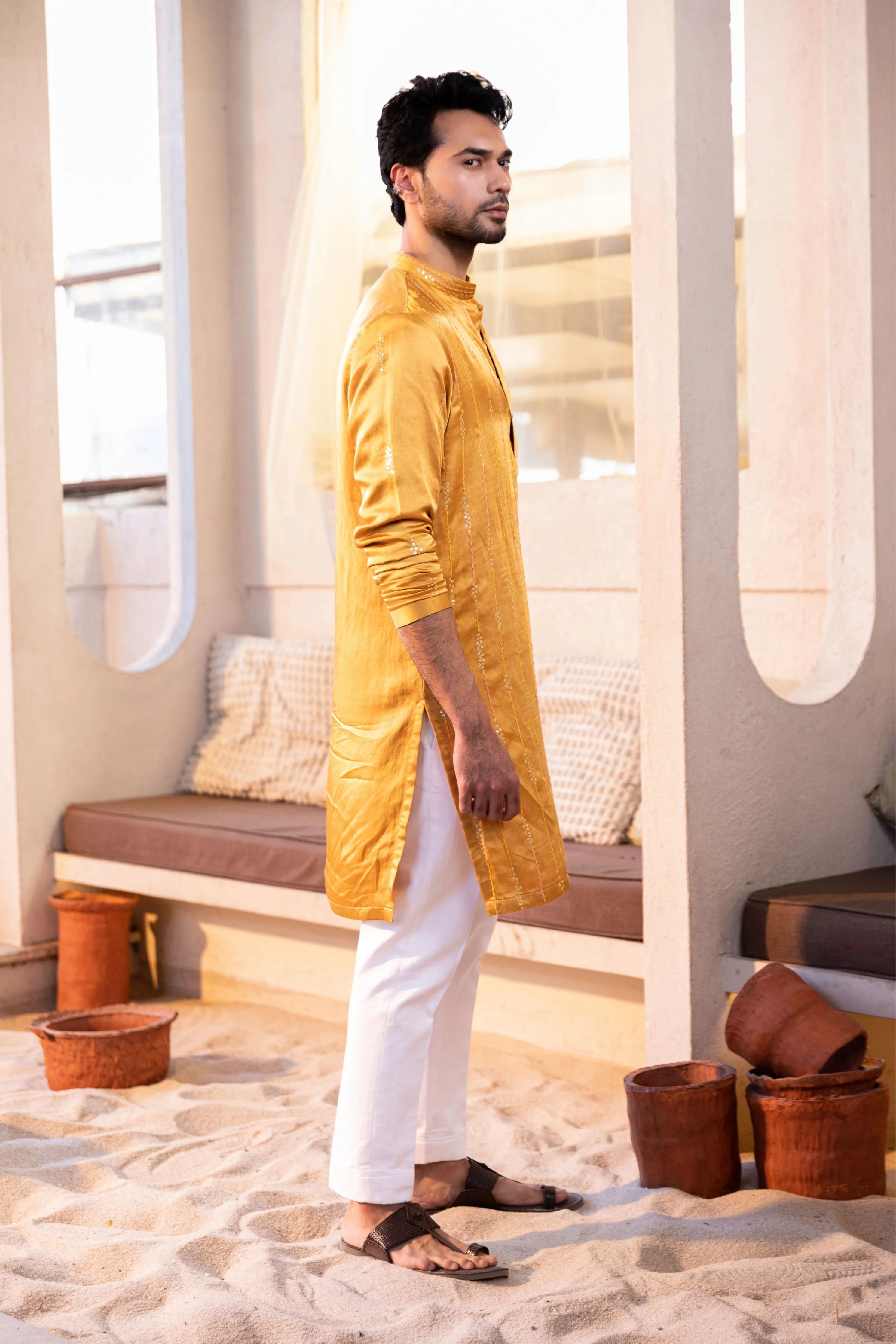 Sequin Rainfall Kurta Set