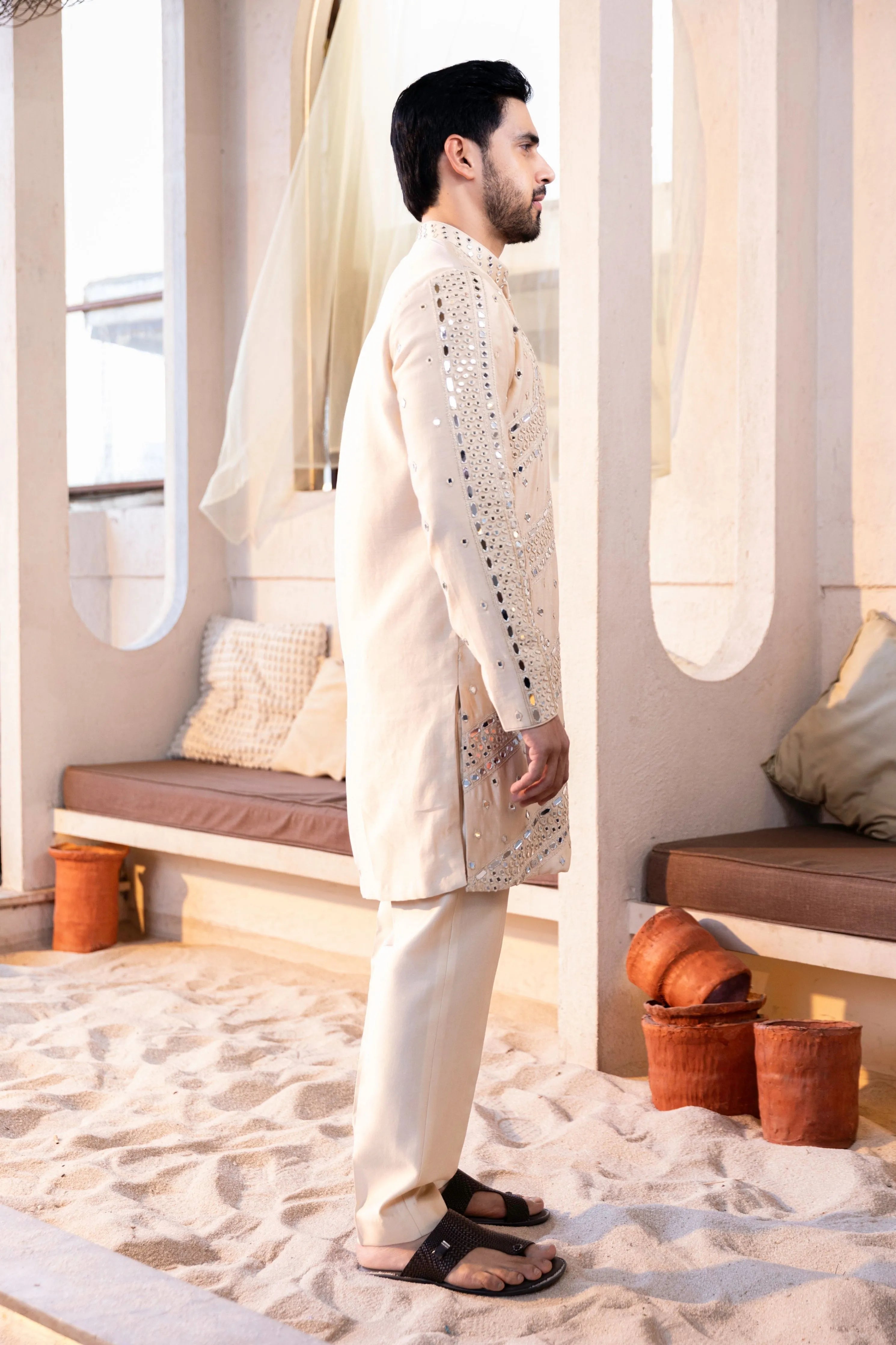 New Heavy Mirror Kurta Set