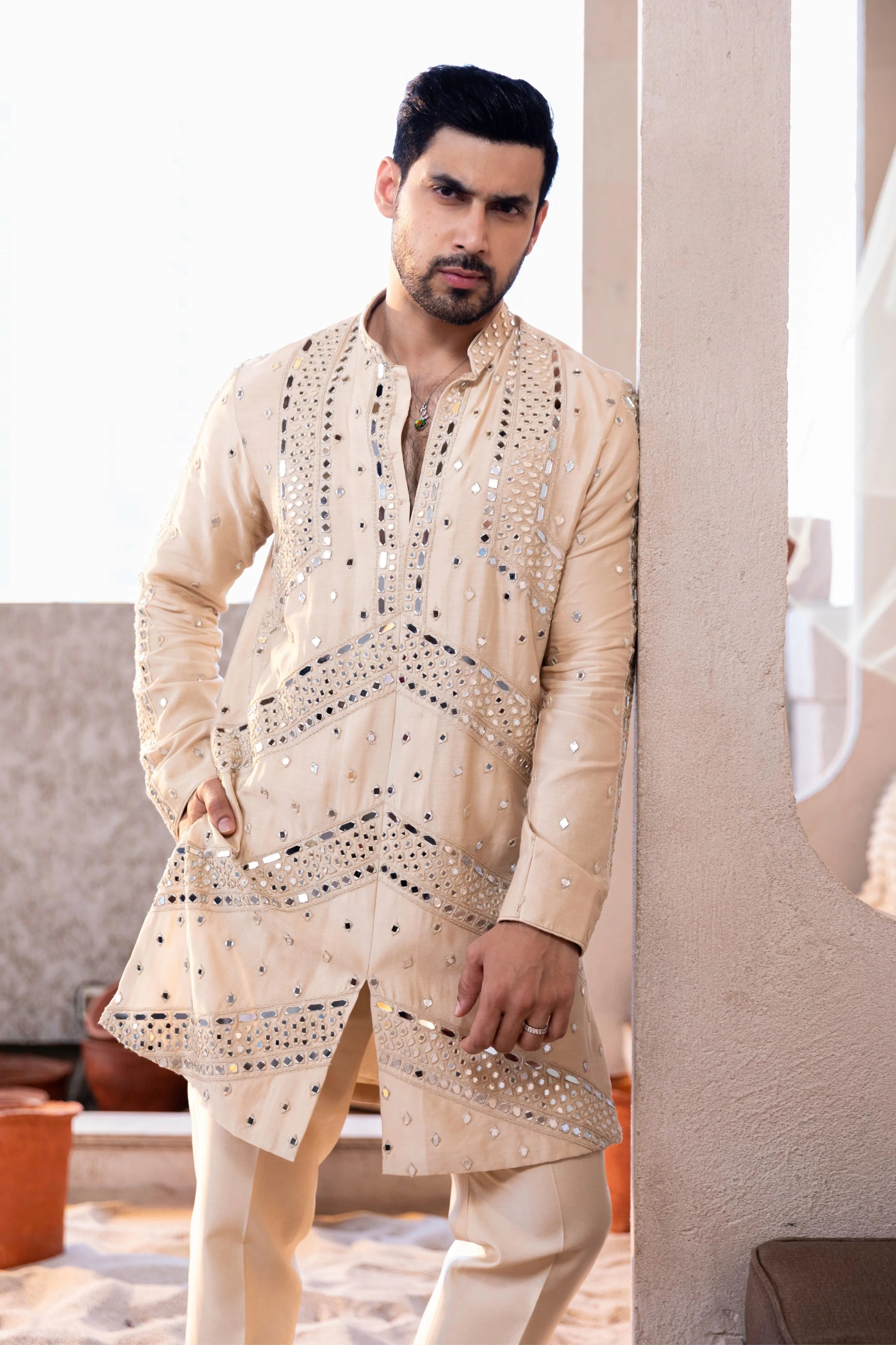 New Heavy Mirror Kurta Set