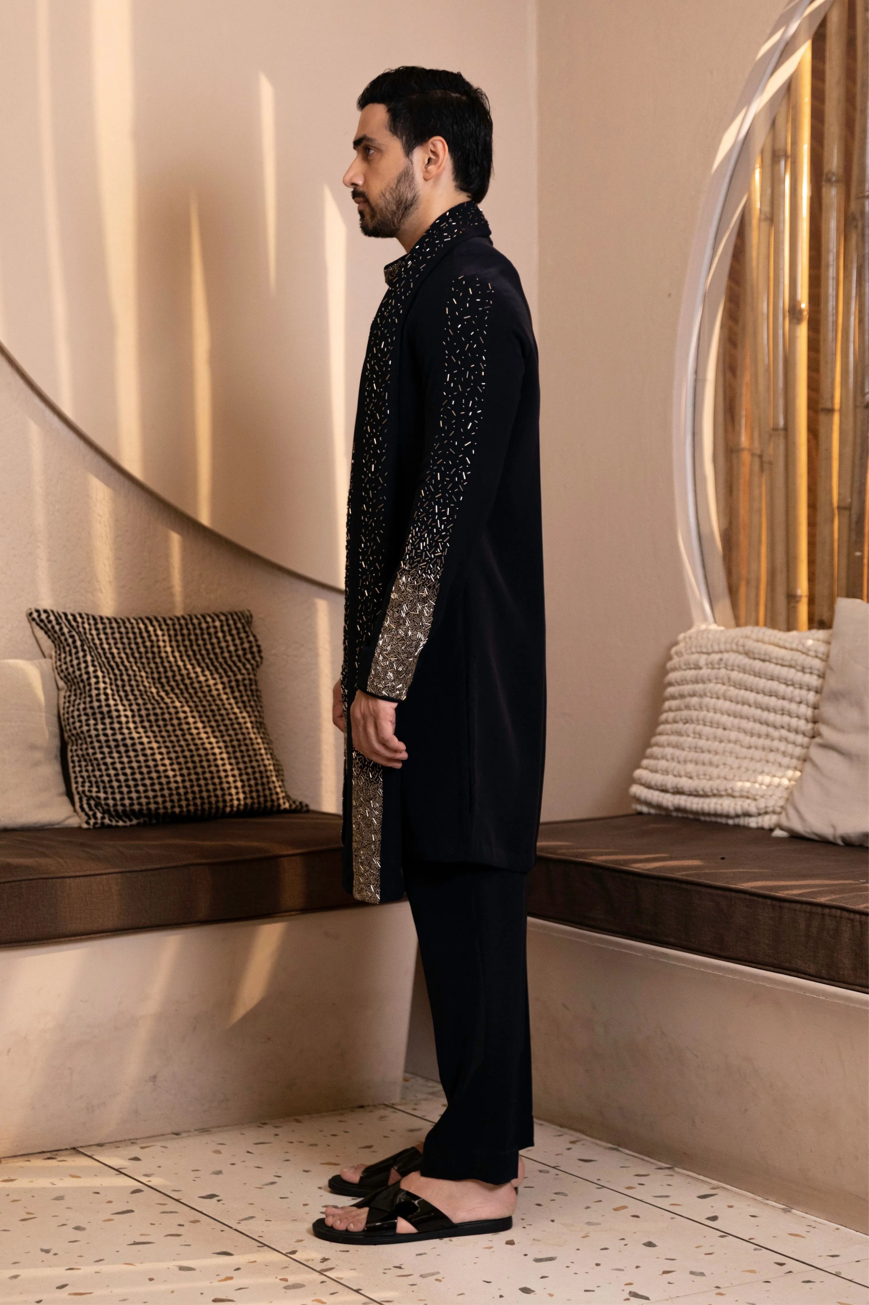 Glitterfall Kurta Stole Set