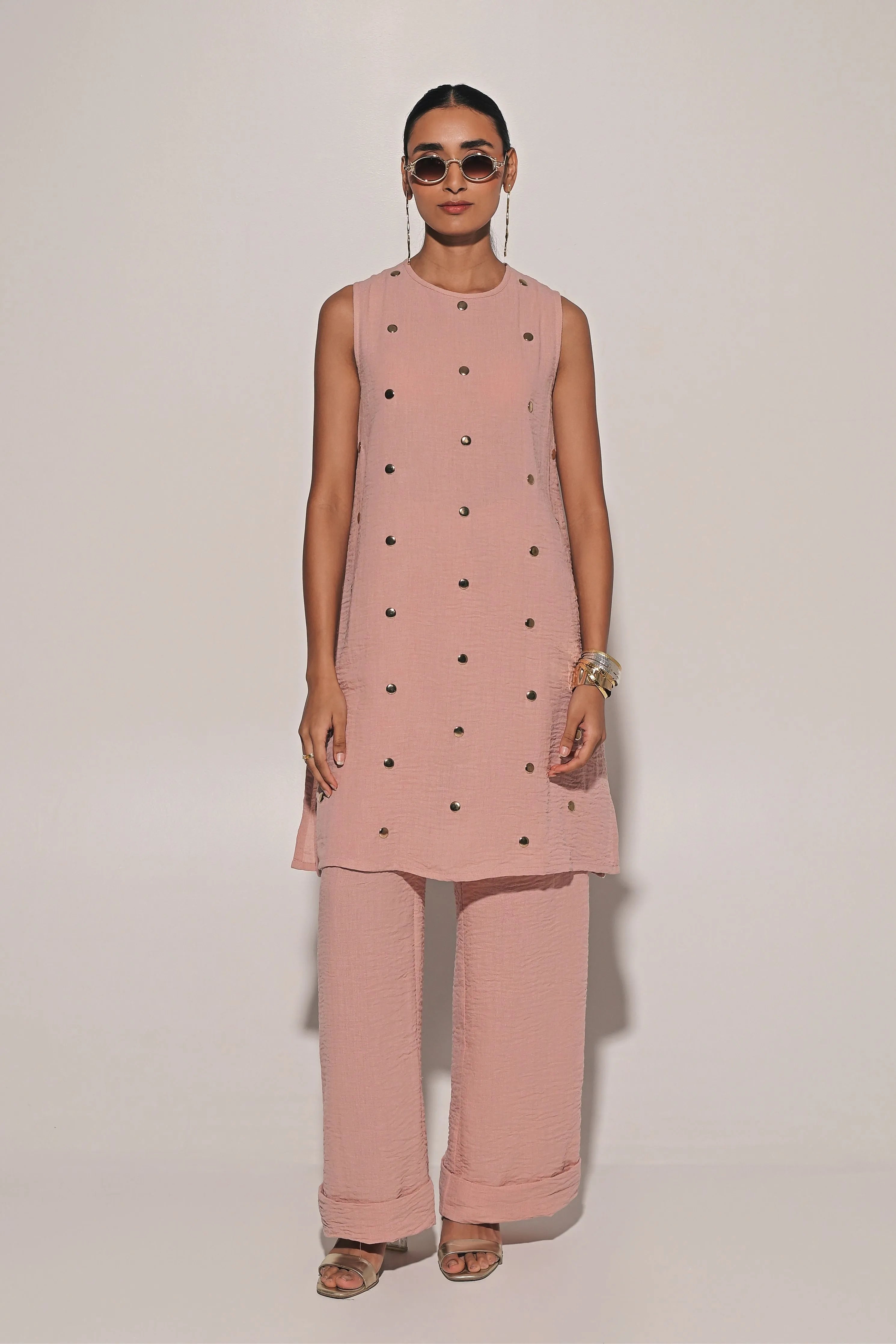 Kiyomi Blouse With Straight Pants