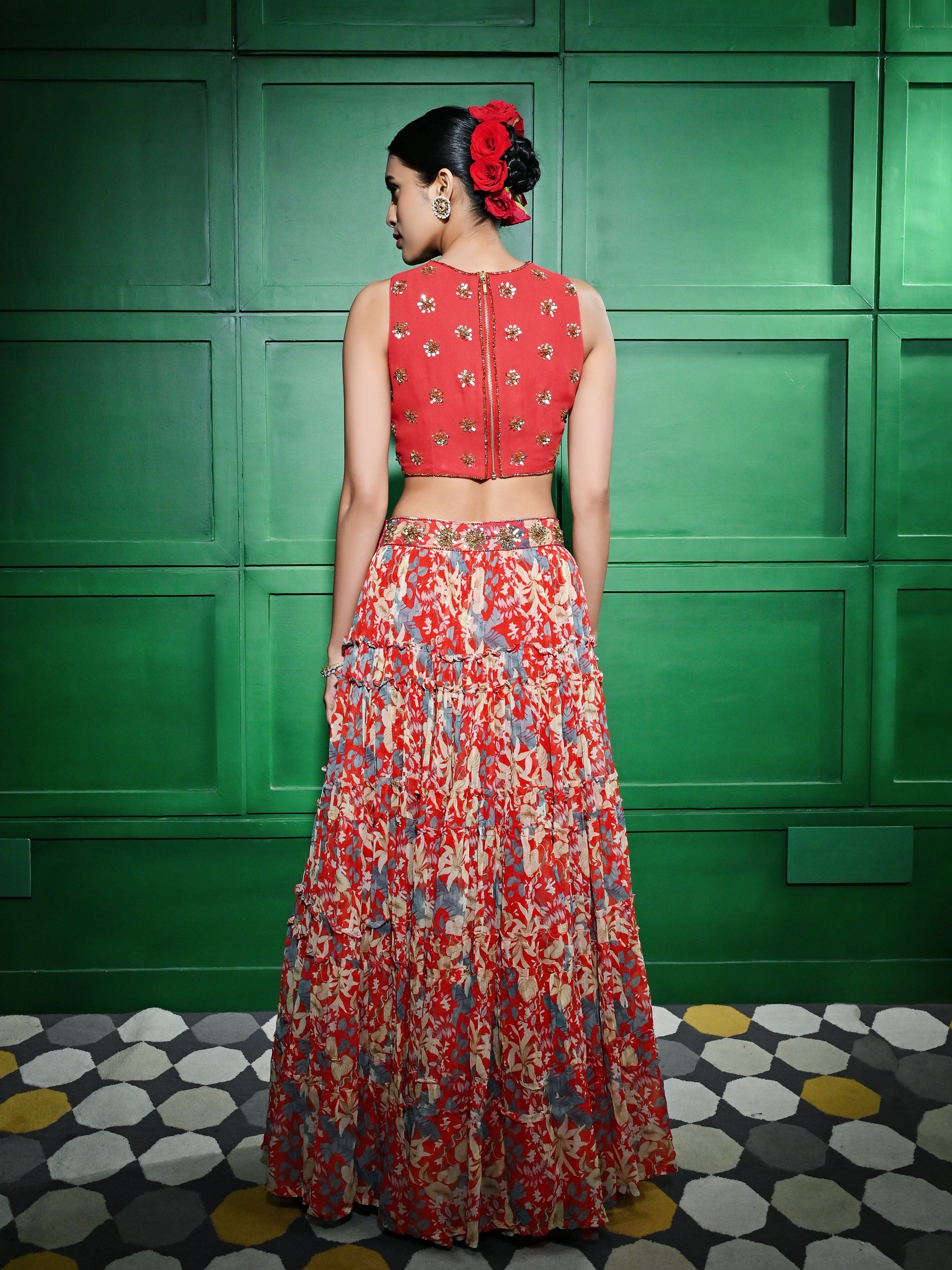 Red Lehenga Set