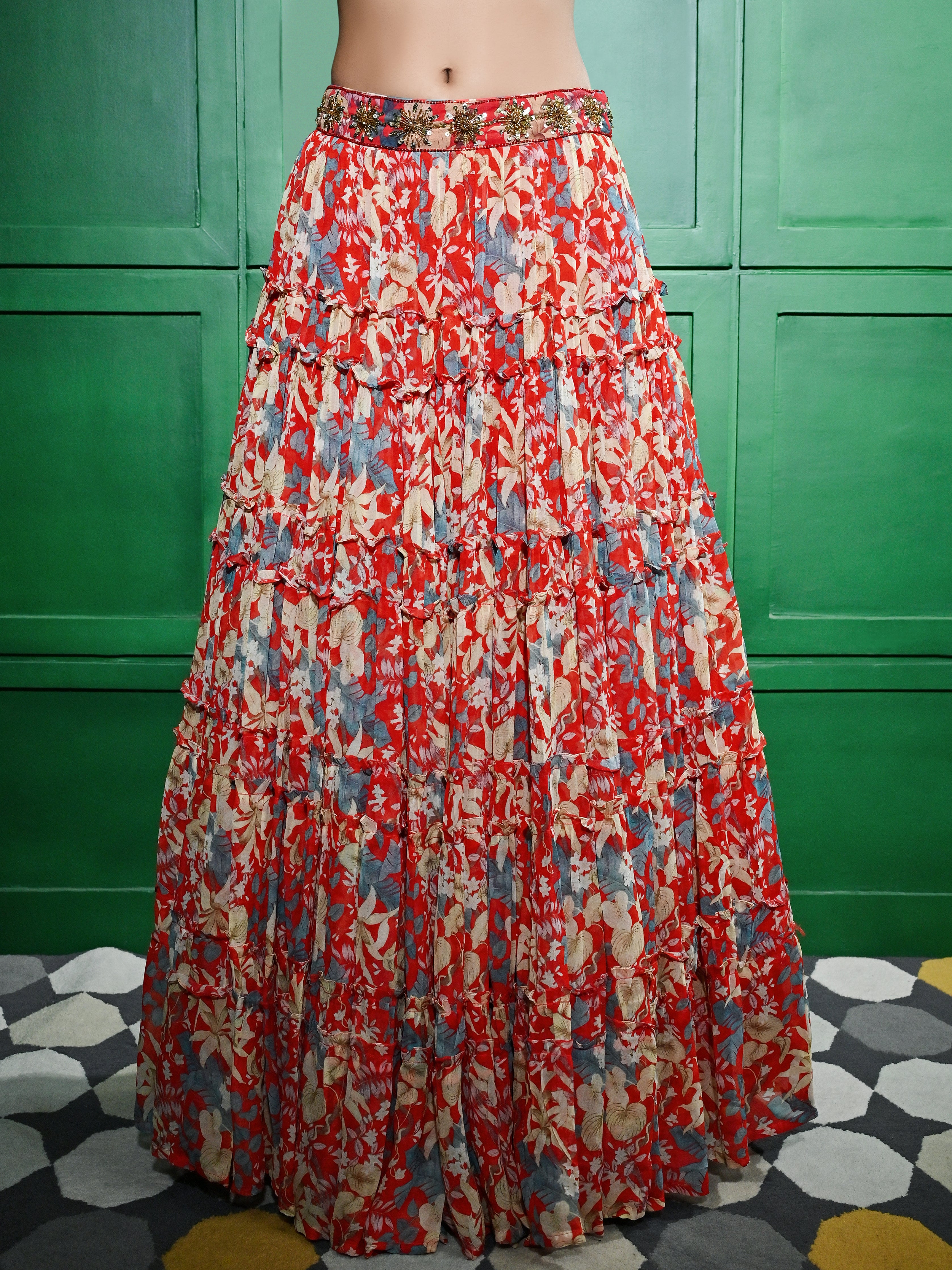 Red Lehenga Set