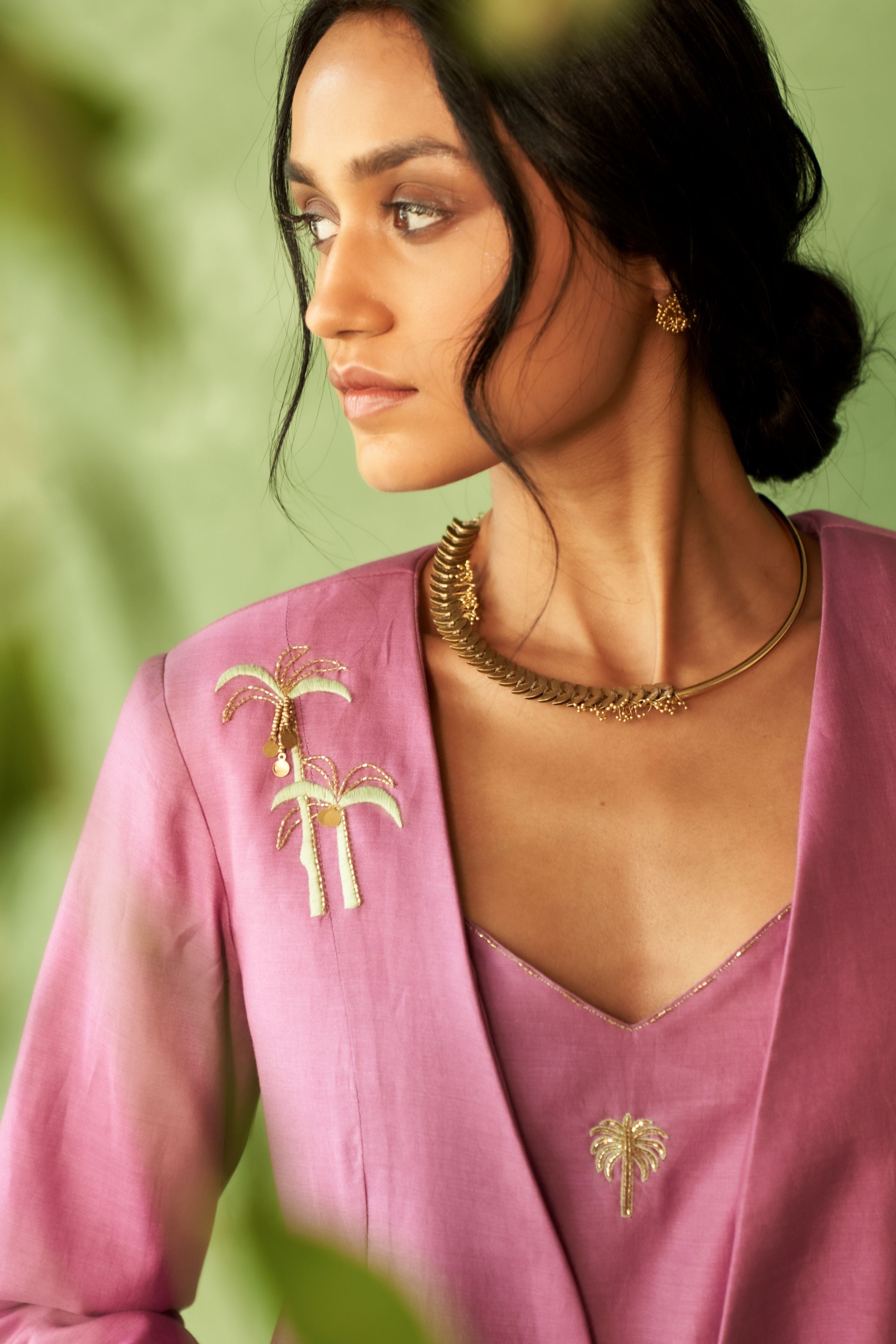 Purple Lounge Jacket set