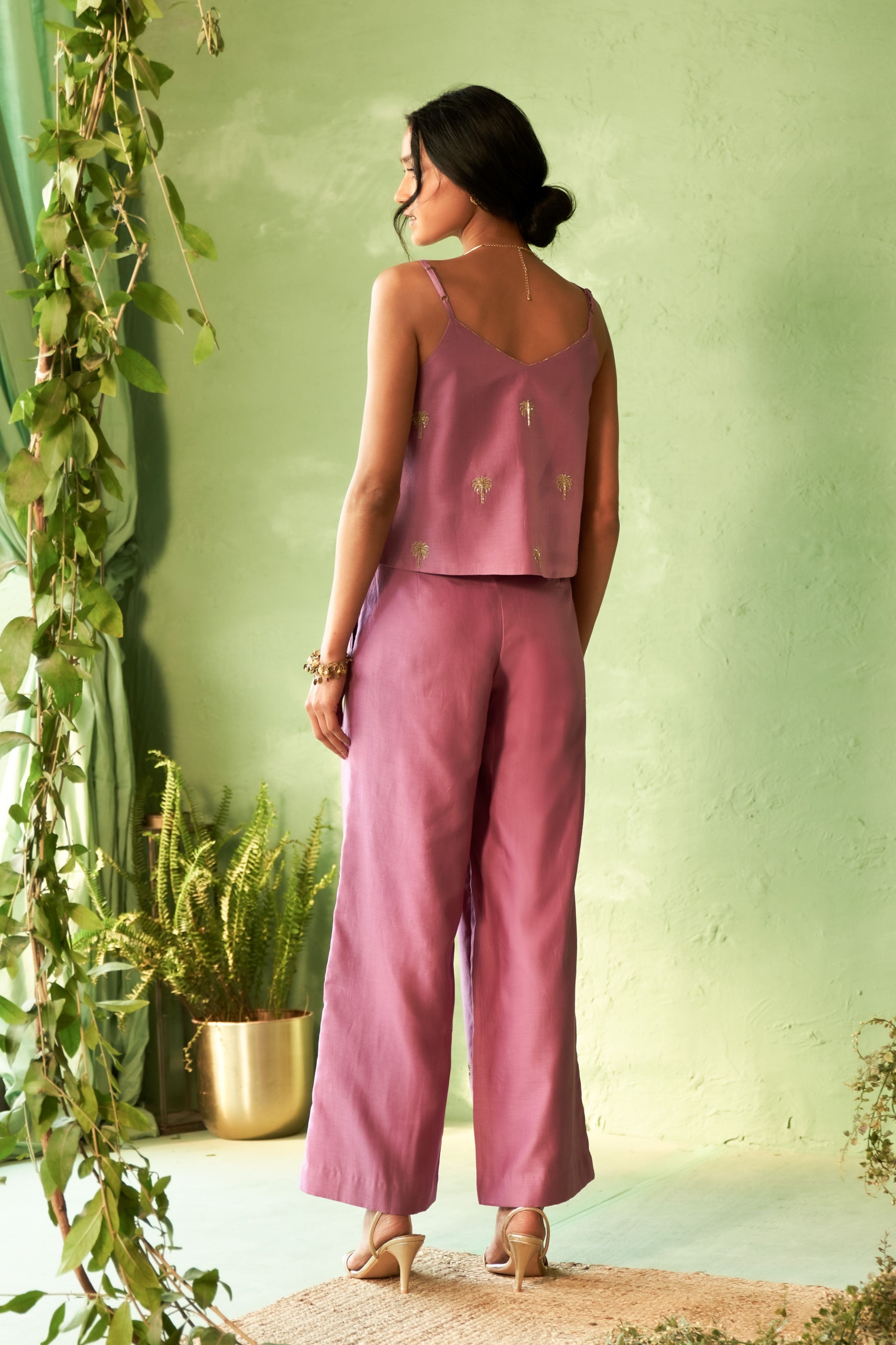 Purple Lounge Jacket set