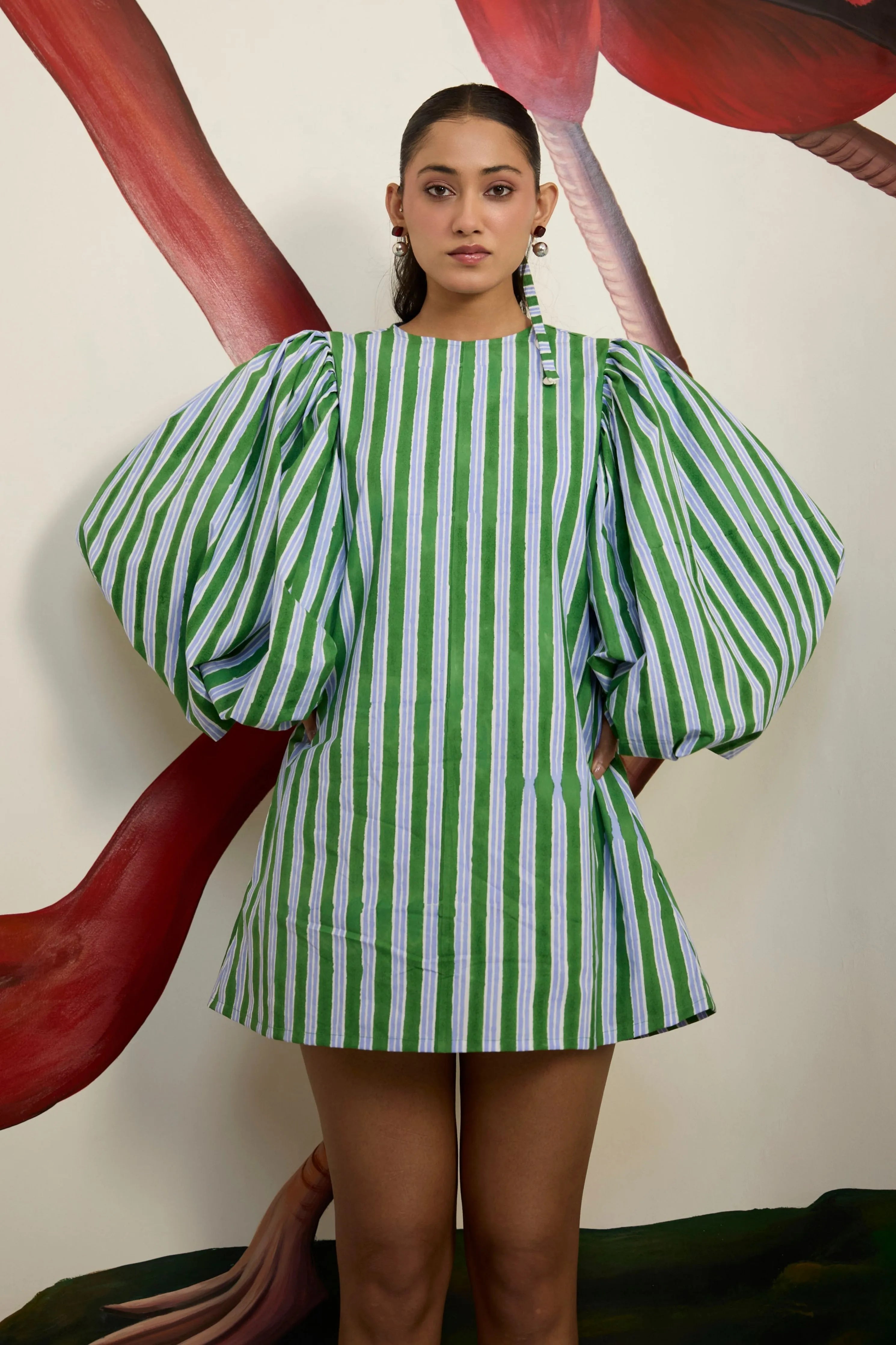Forest Green Short Dress