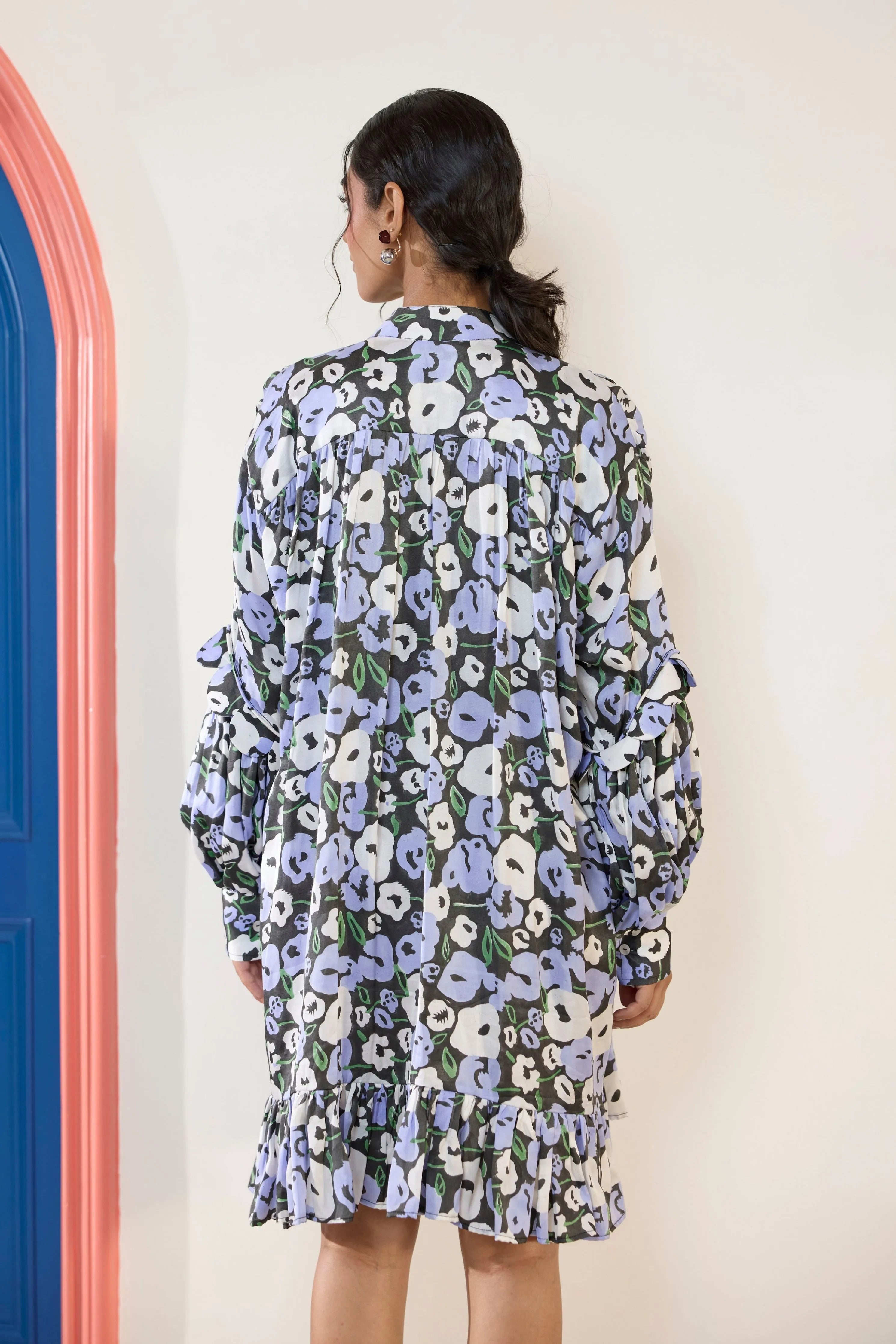 Moonflower Statement Scallop Dress
