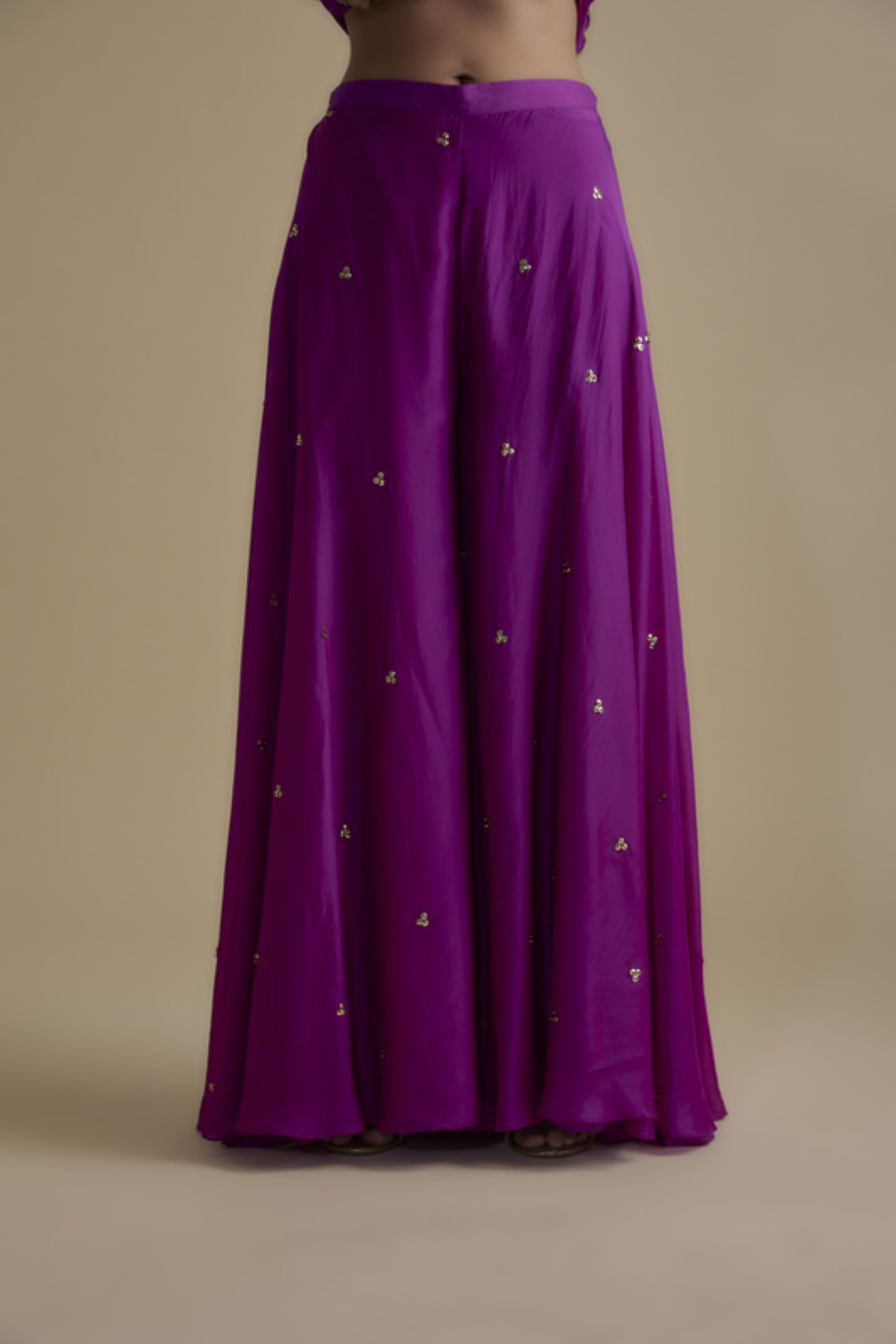 Sequins Embellished Tunic & Palazzo Set