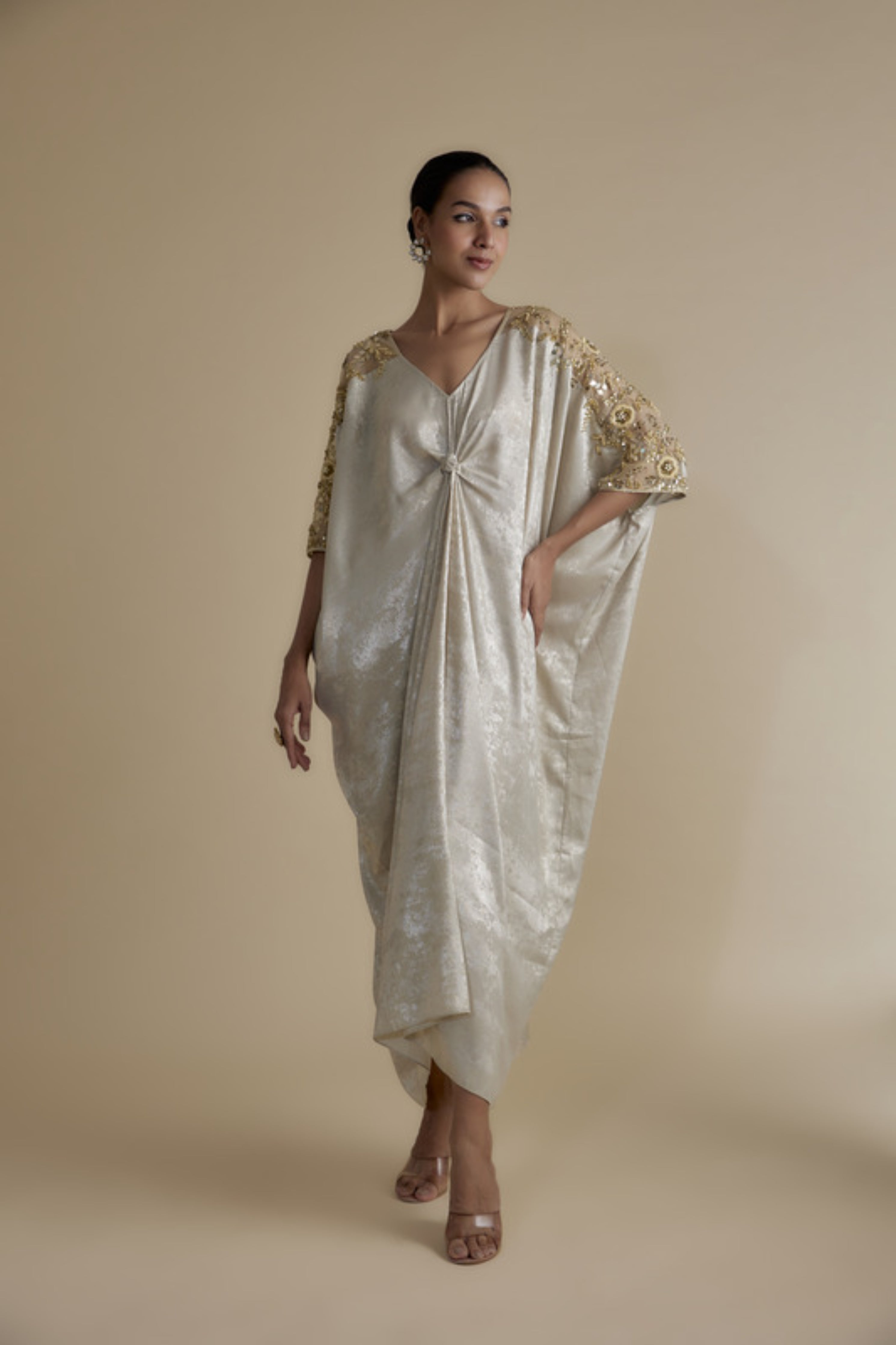 Gold Embellished Kaftan