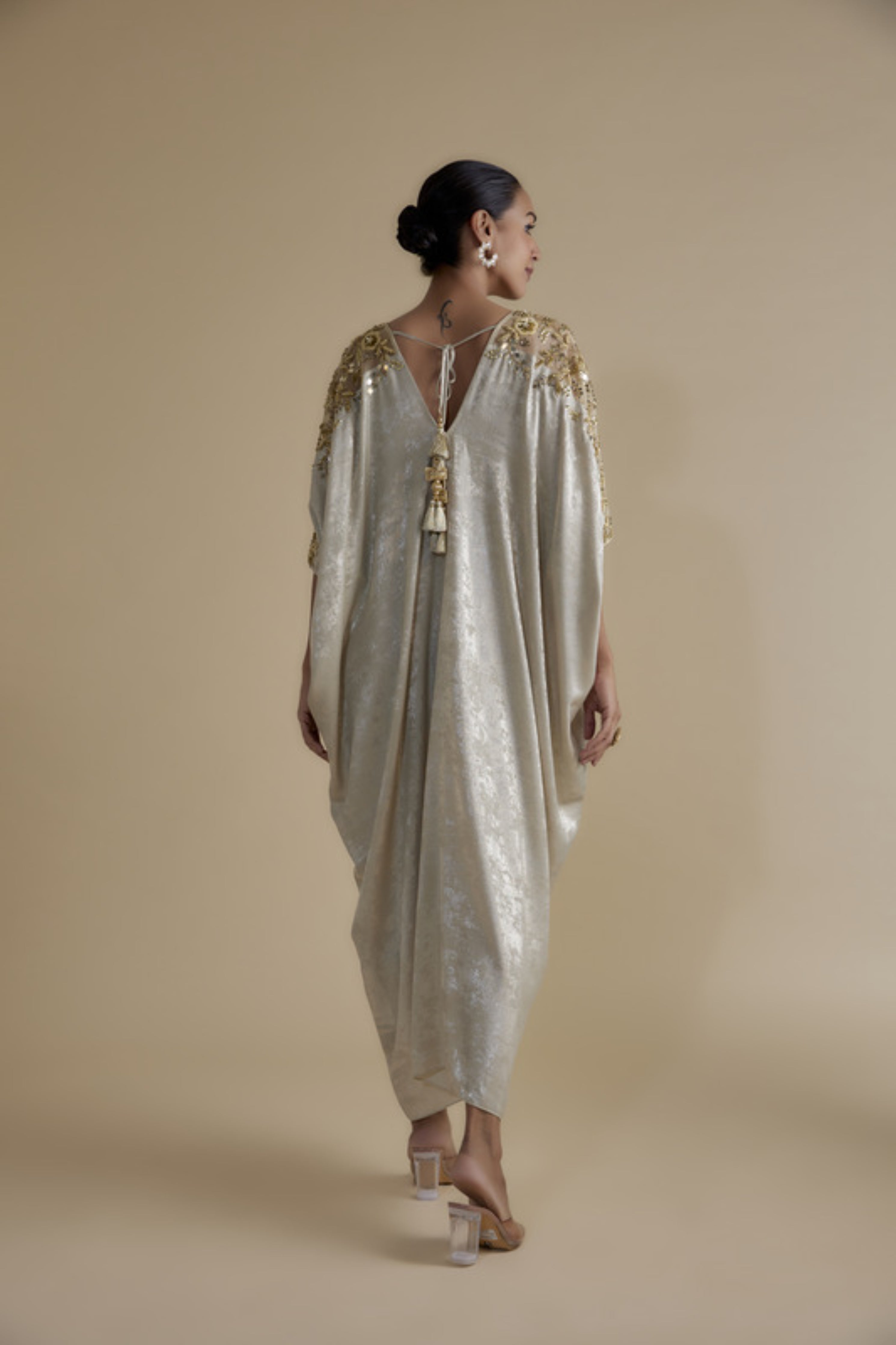 Gold Embellished Kaftan