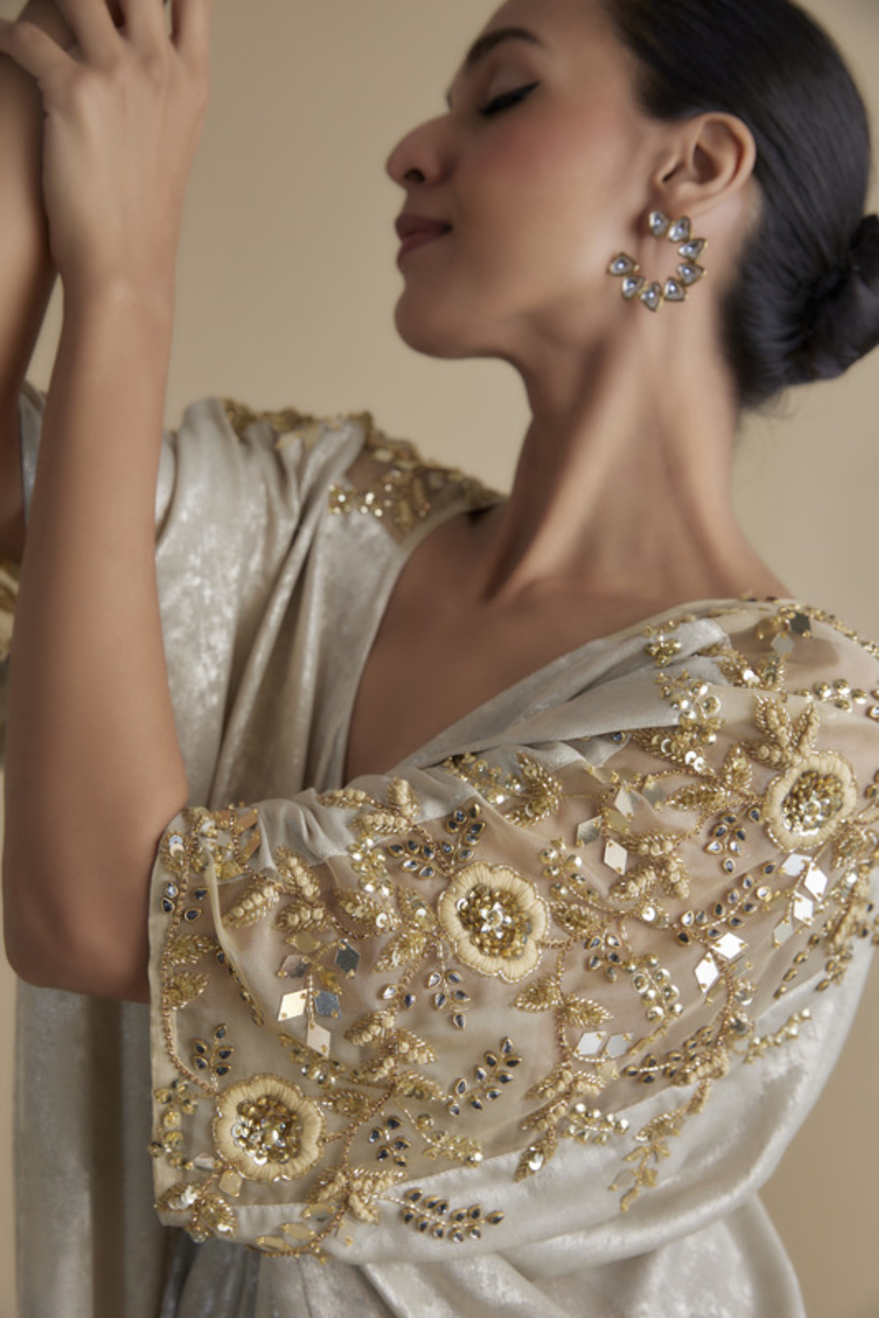 Gold Embellished Kaftan