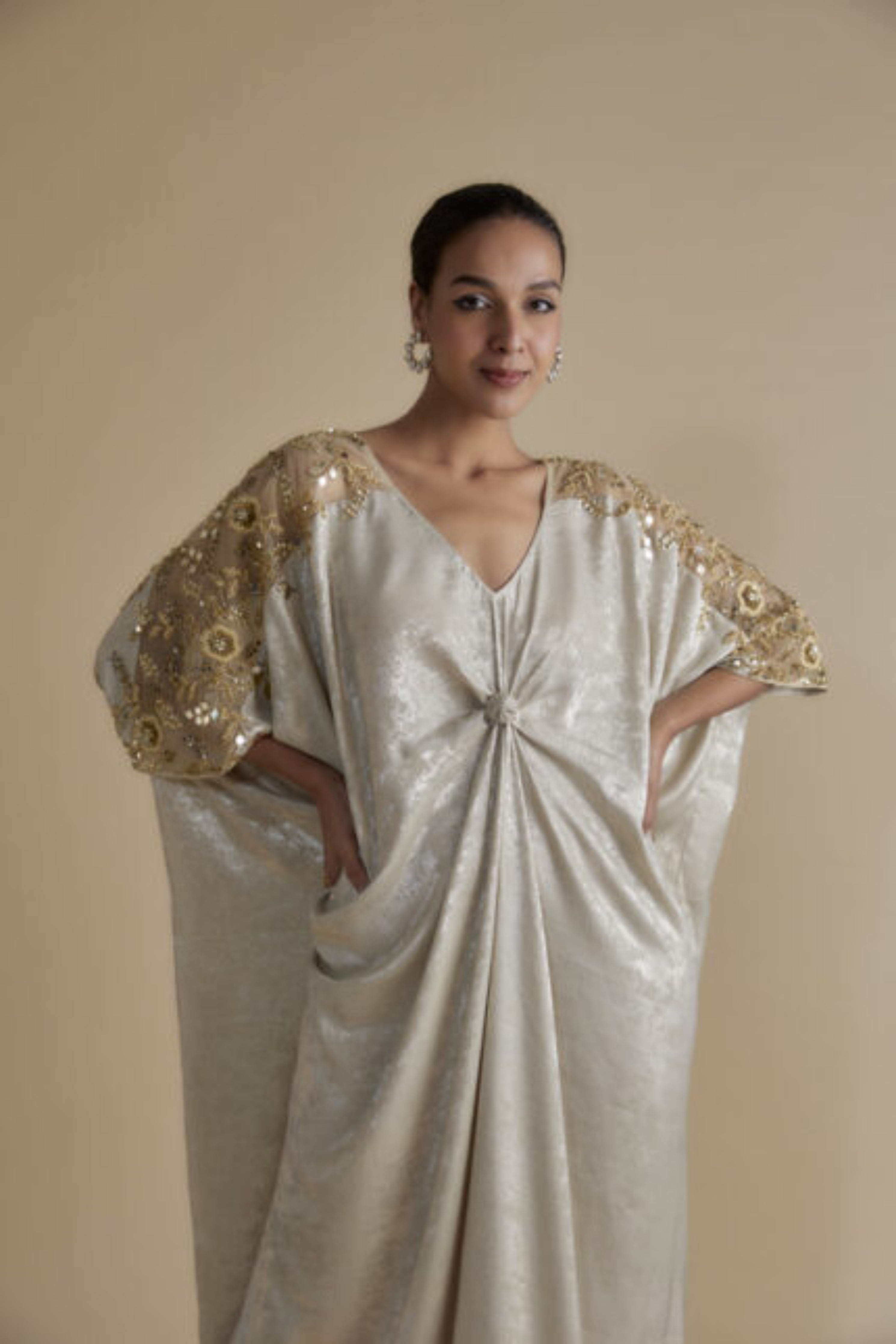 Gold Embellished Kaftan