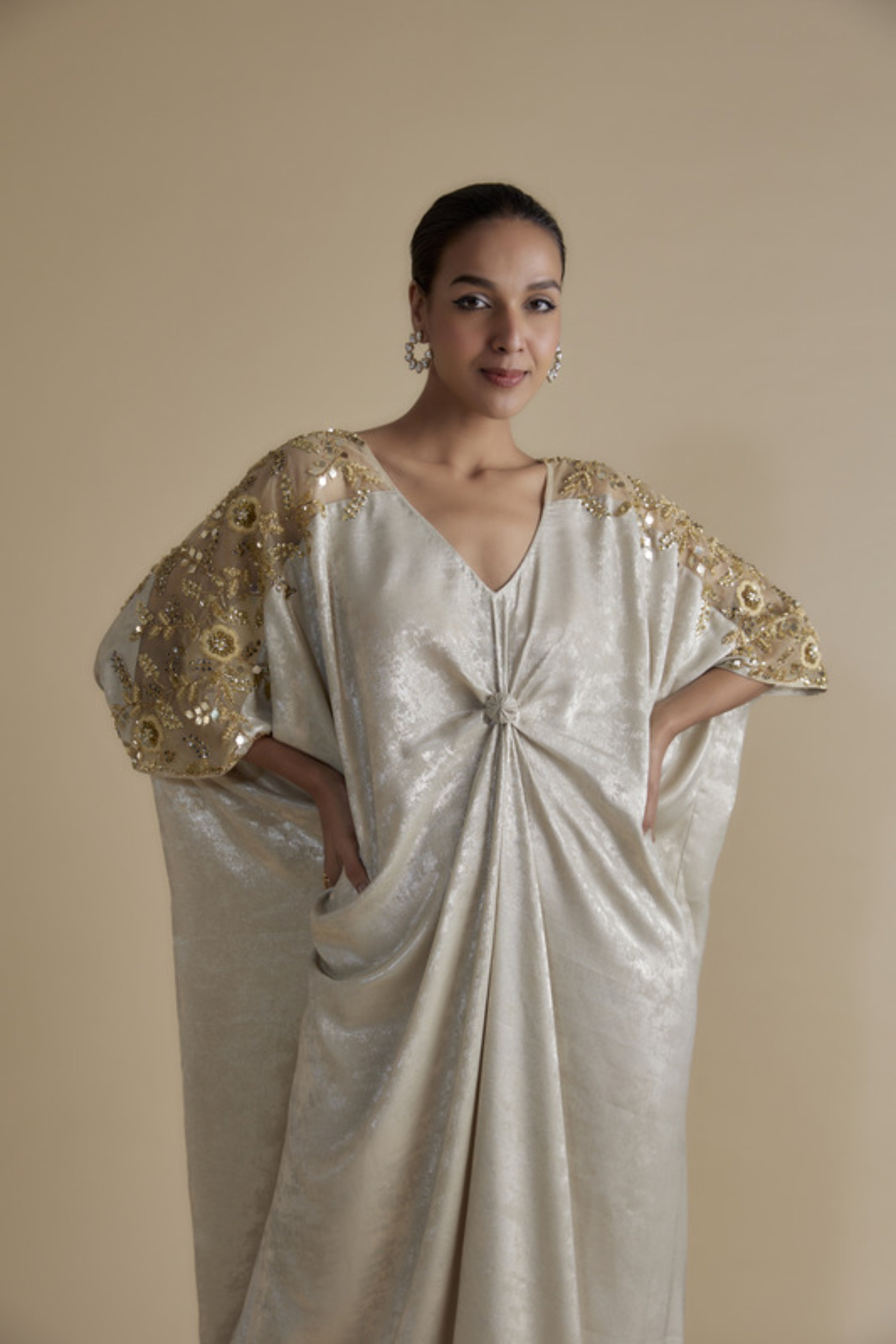 Gold Embellished Kaftan