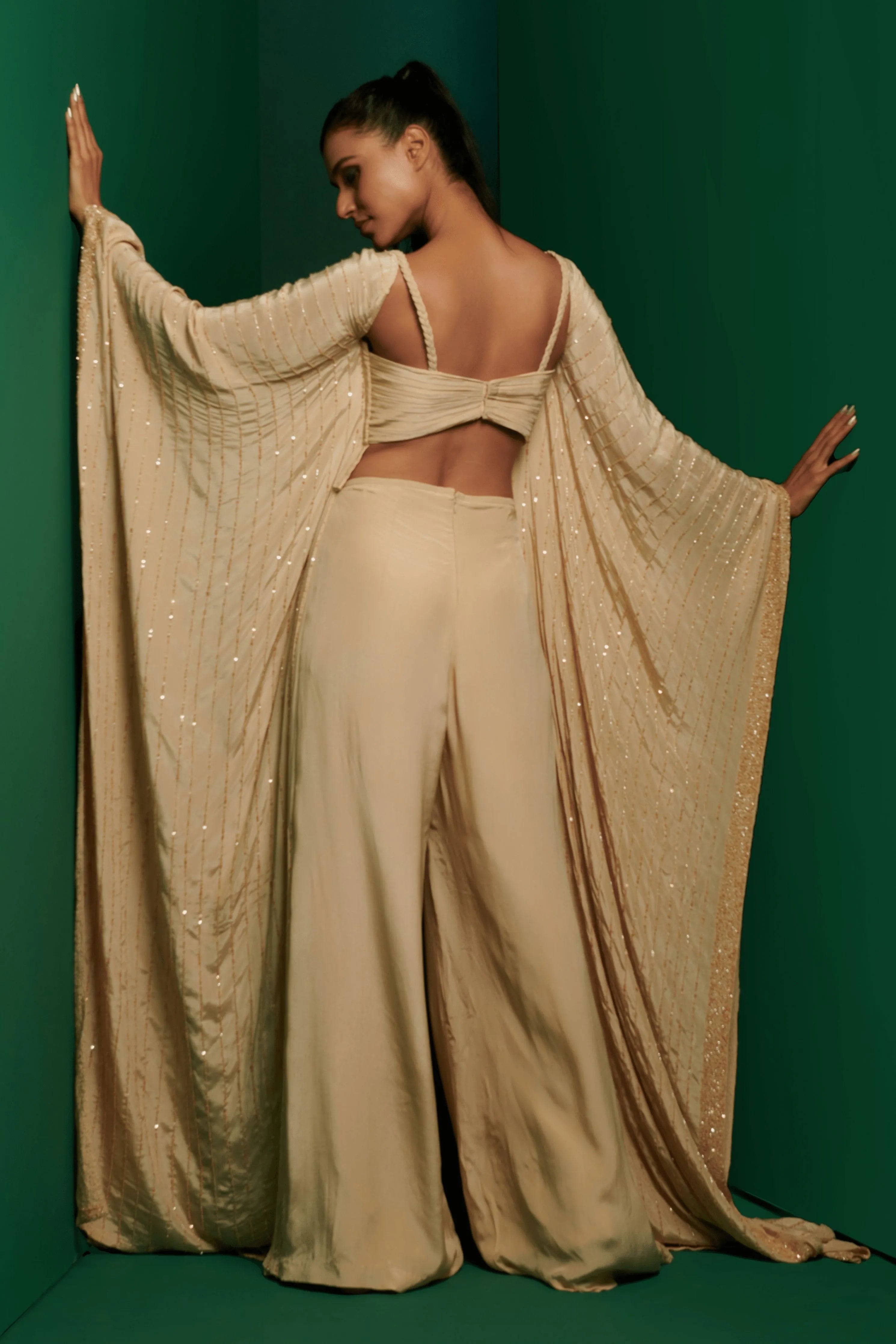 Beige Cutout Jumpsuit