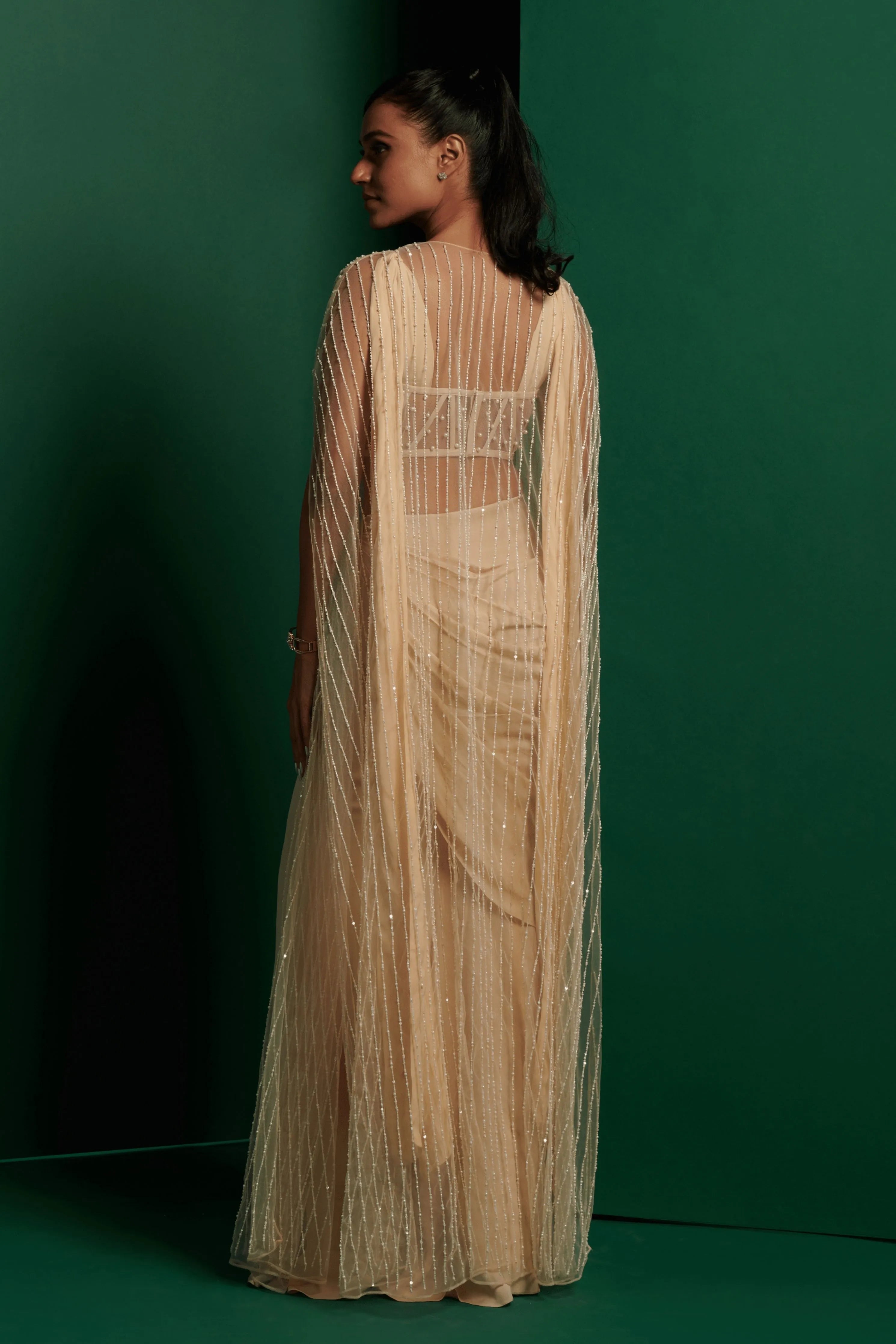Ivory Pearl Cape Set