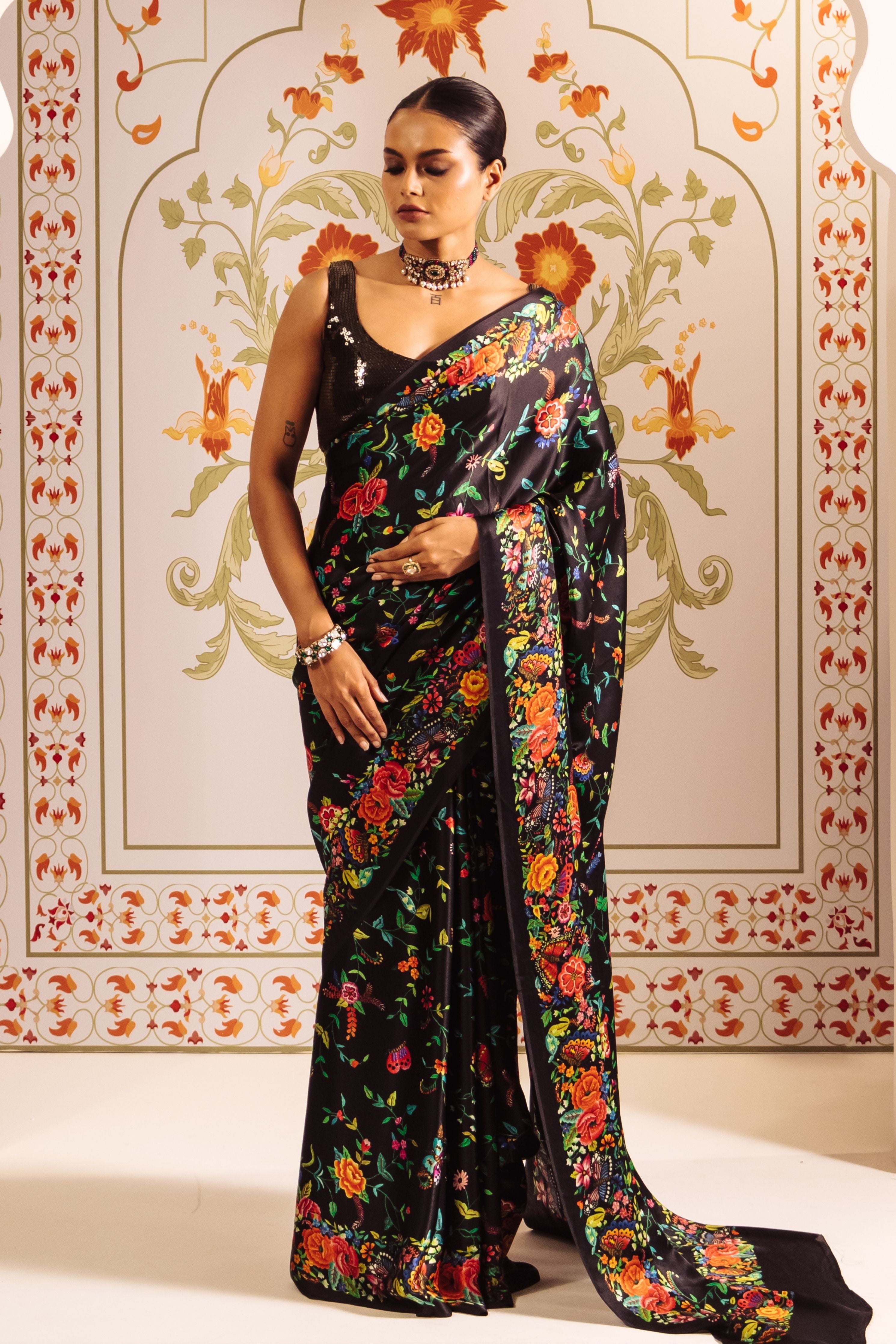 Kanchan Black Saree