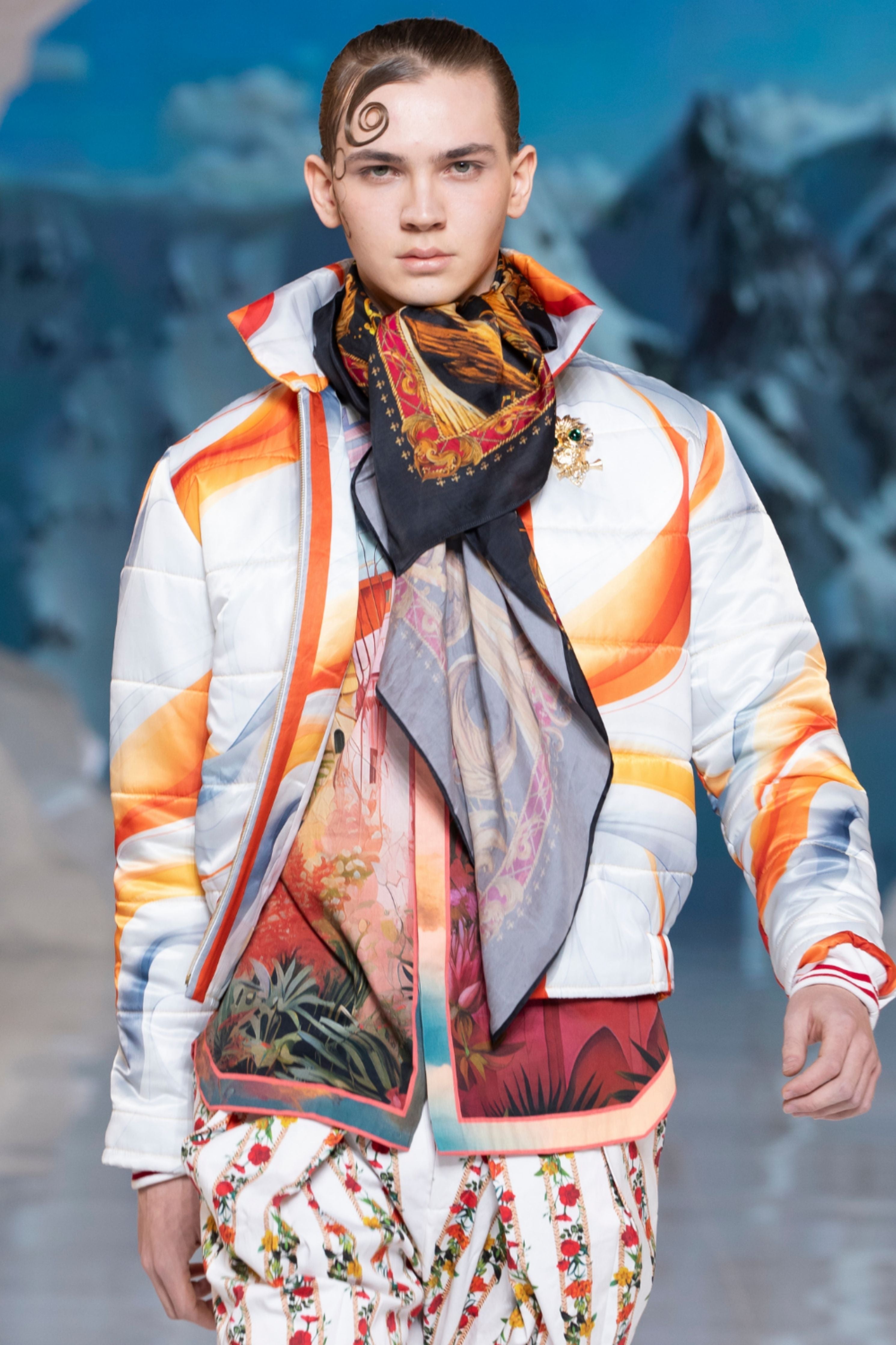 Karakoram Light Down Printed Parka