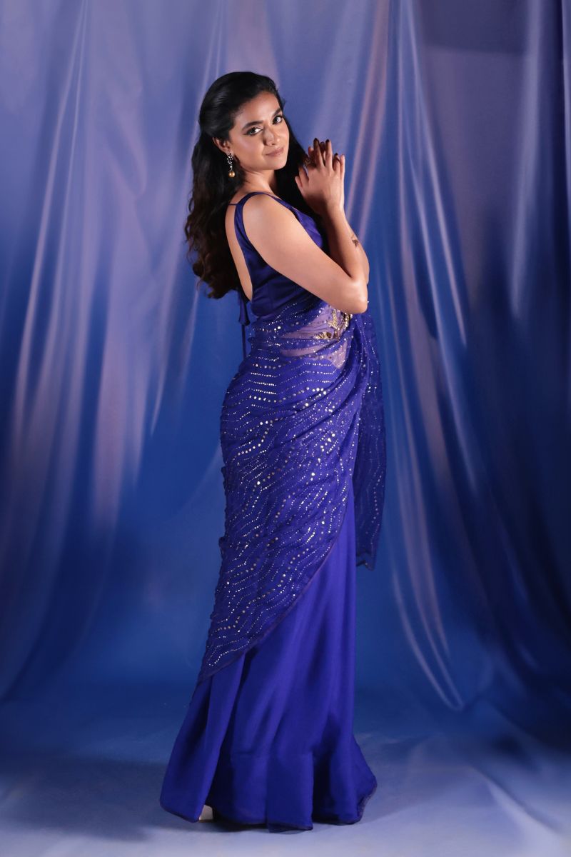 Keerthy Suresh in Custom Golden Vines