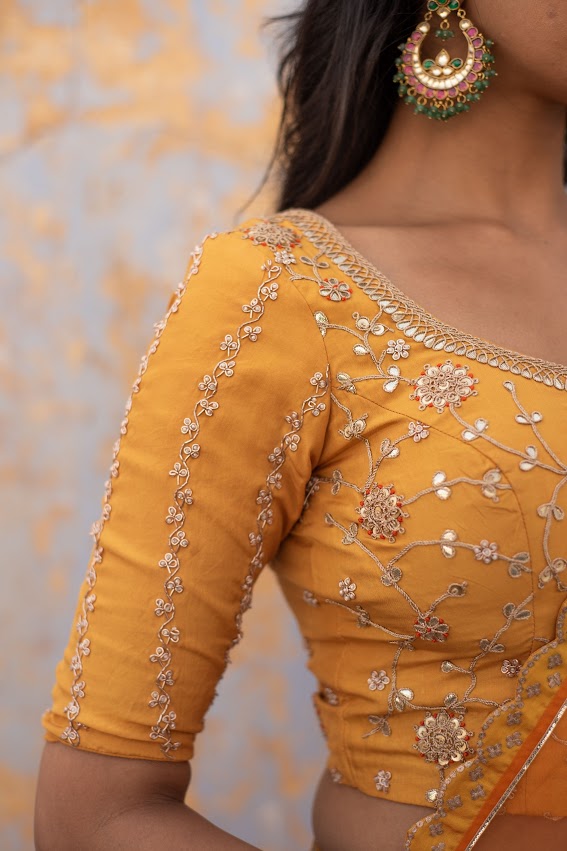 Kesariya Lehenga Set