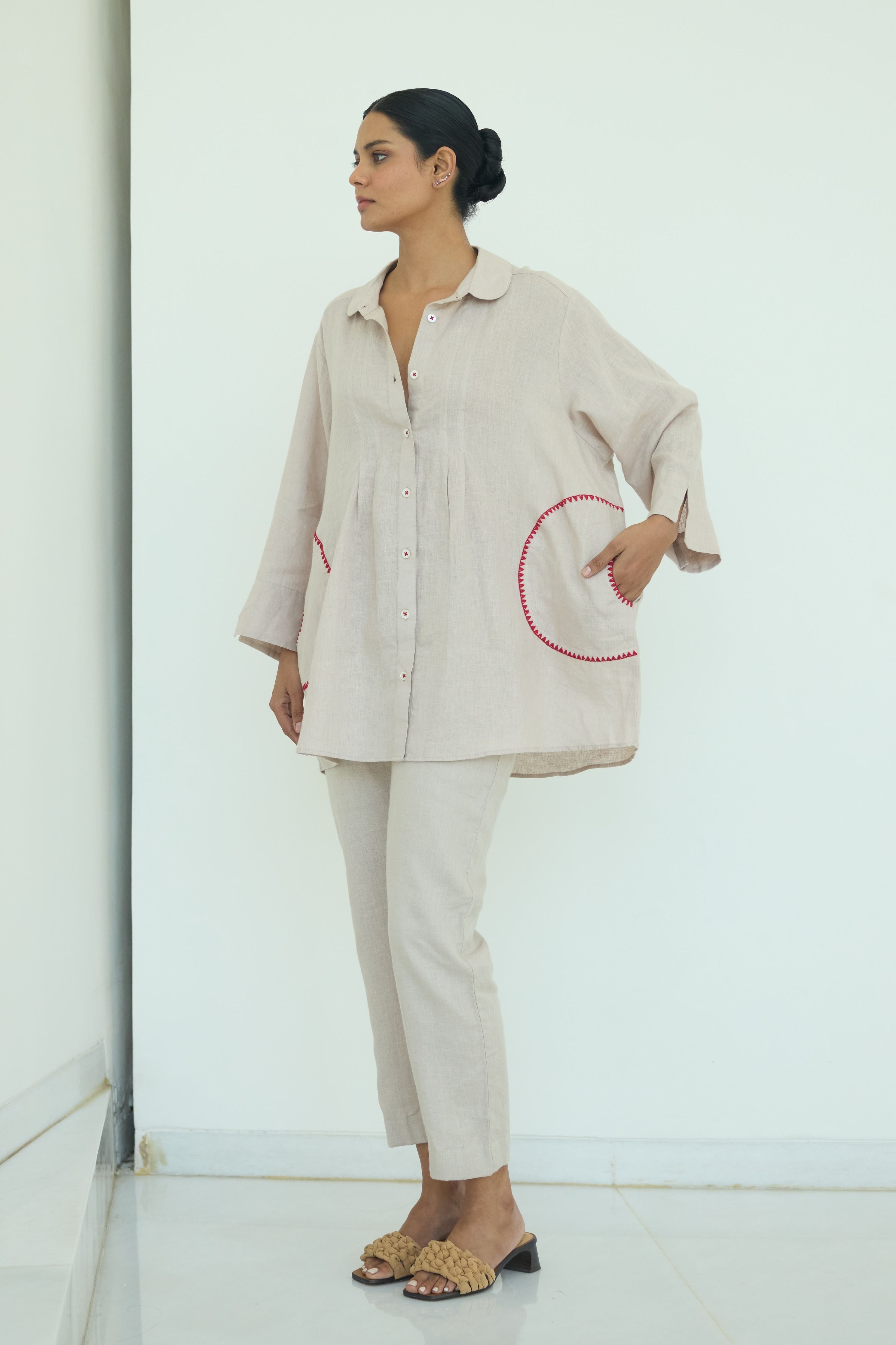Sari Embroidered Shirt