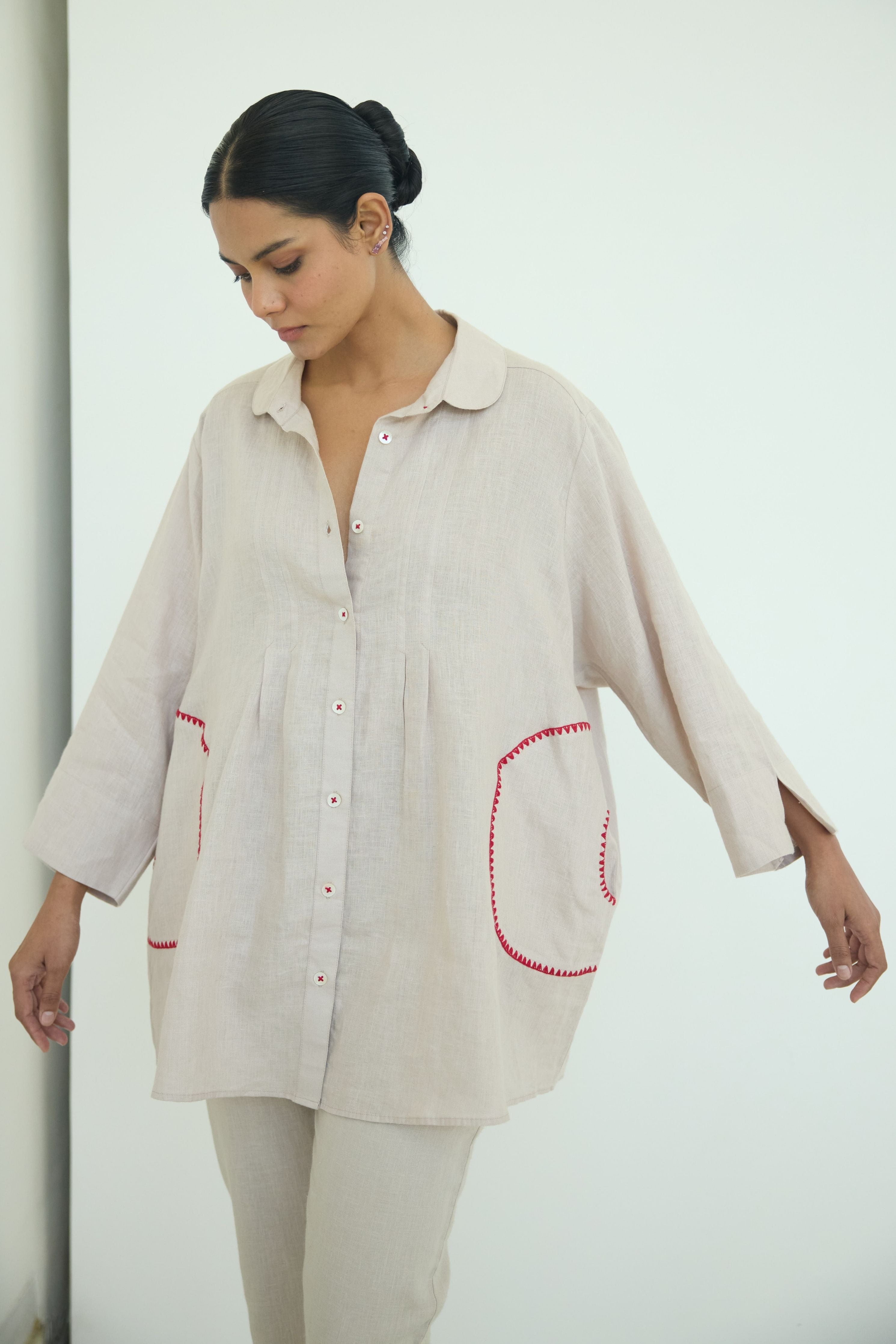 Sari Embroidered Shirt