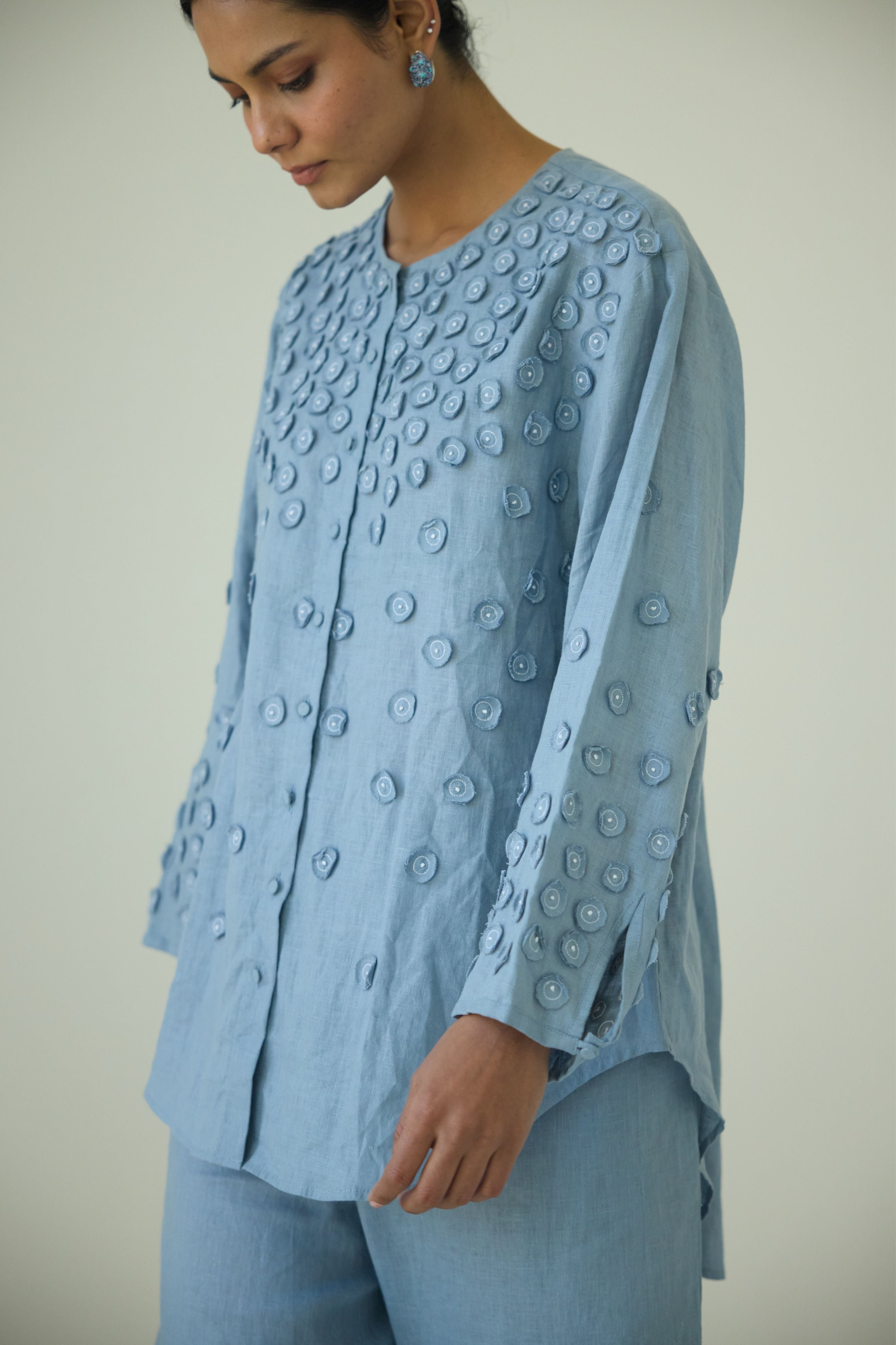 Blue Masie Circles Shirt