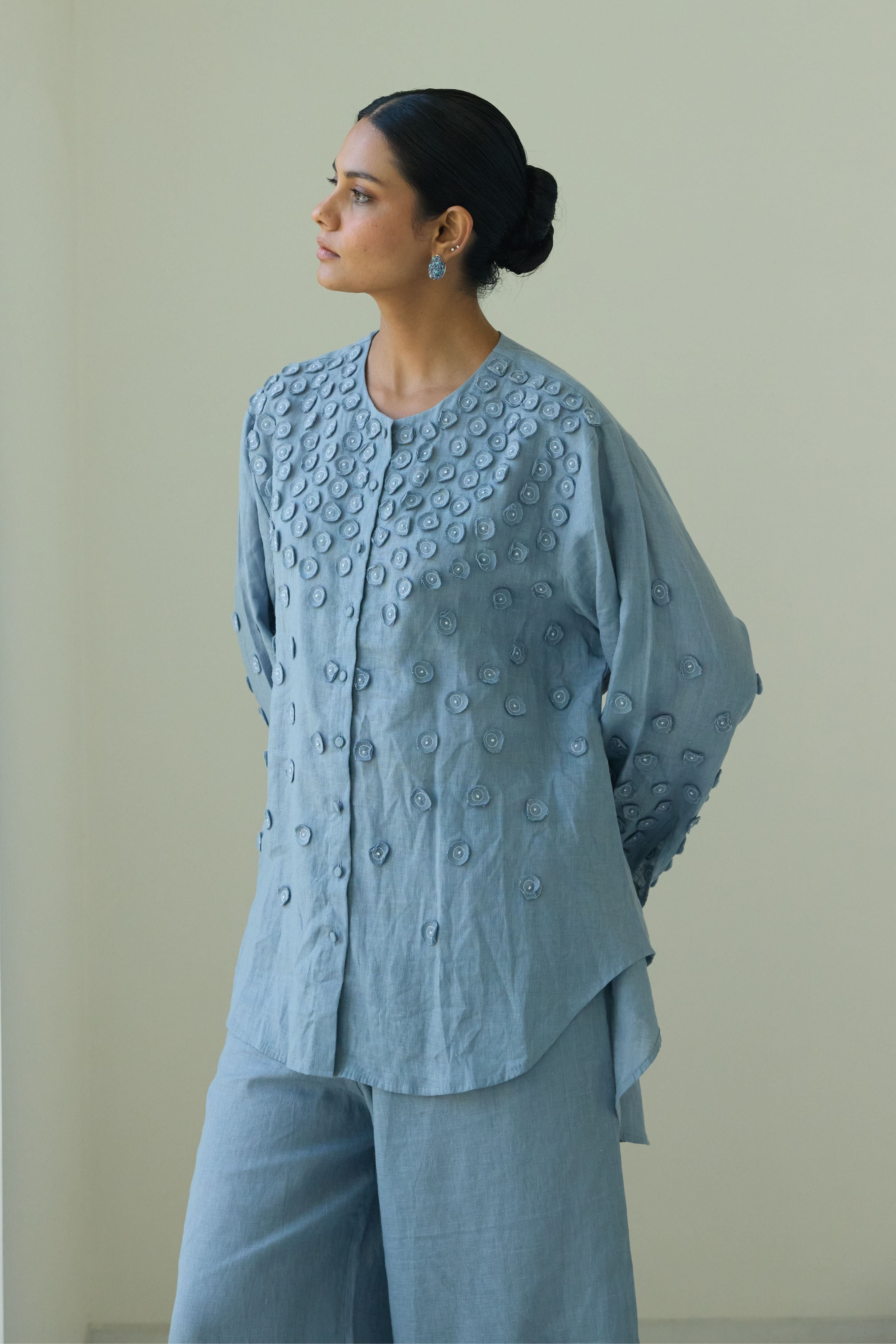 Blue Masie Circles Shirt