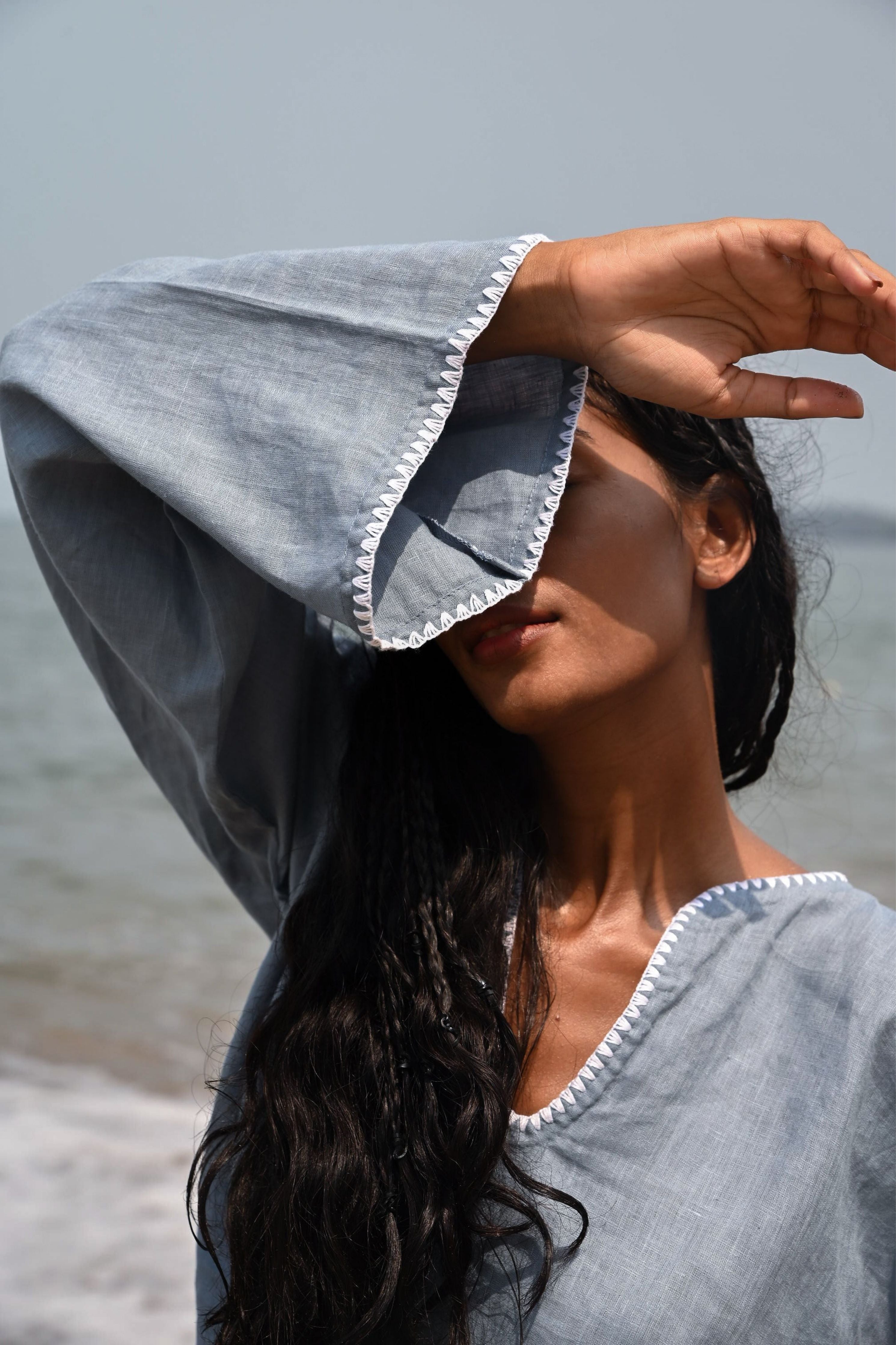 Blue Verve Maxi Shirt