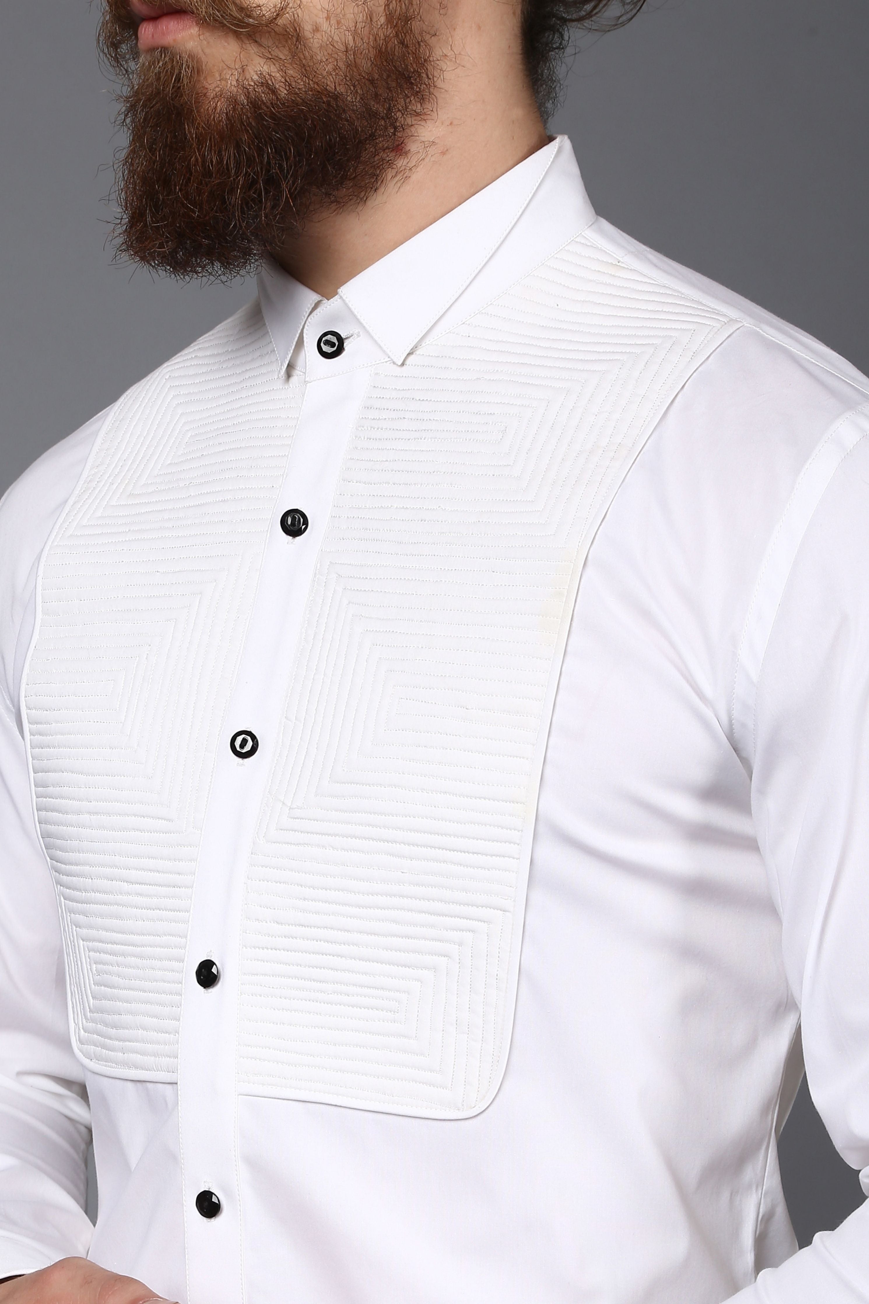 Linear Tuxedo Shirt