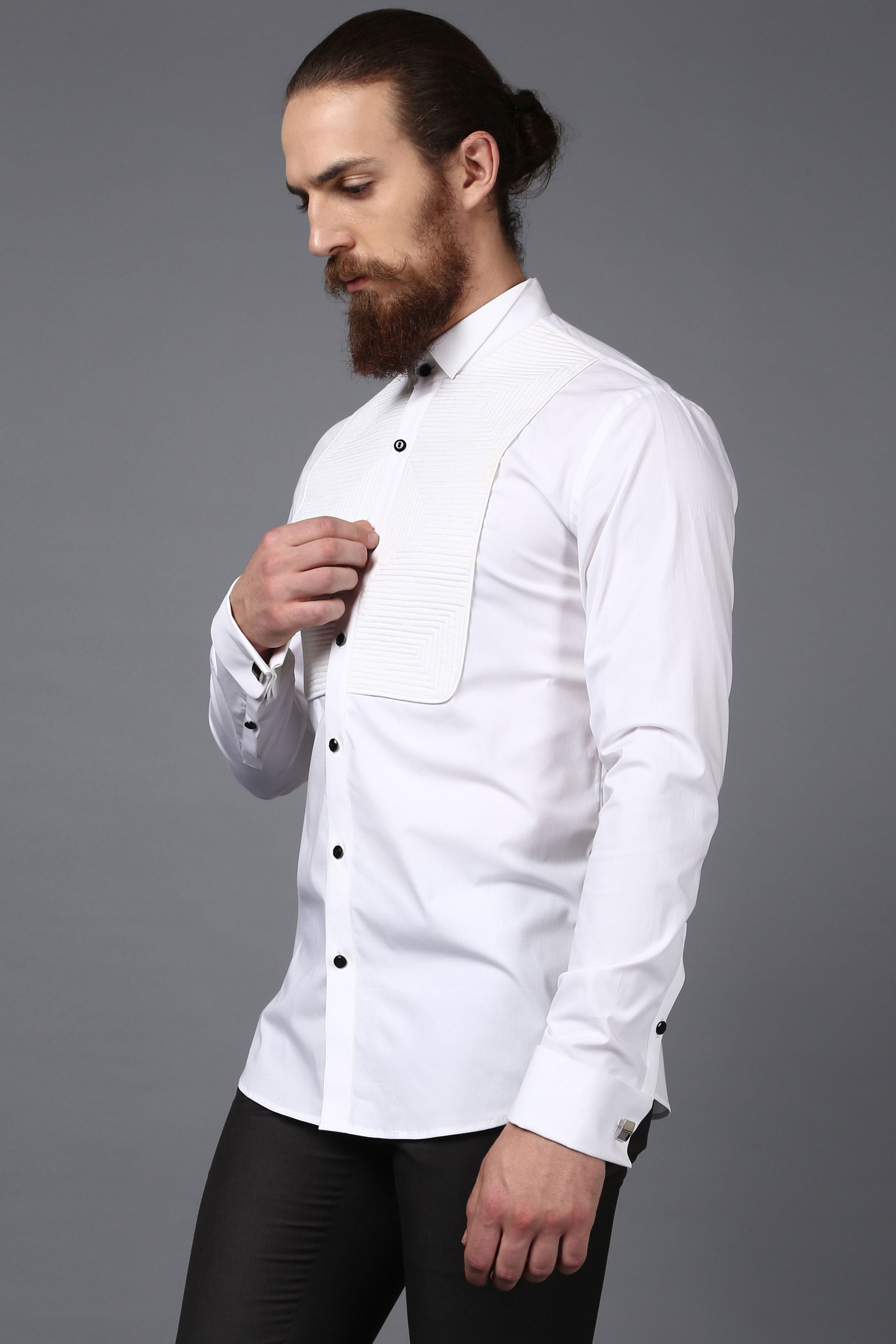Linear Tuxedo Shirt
