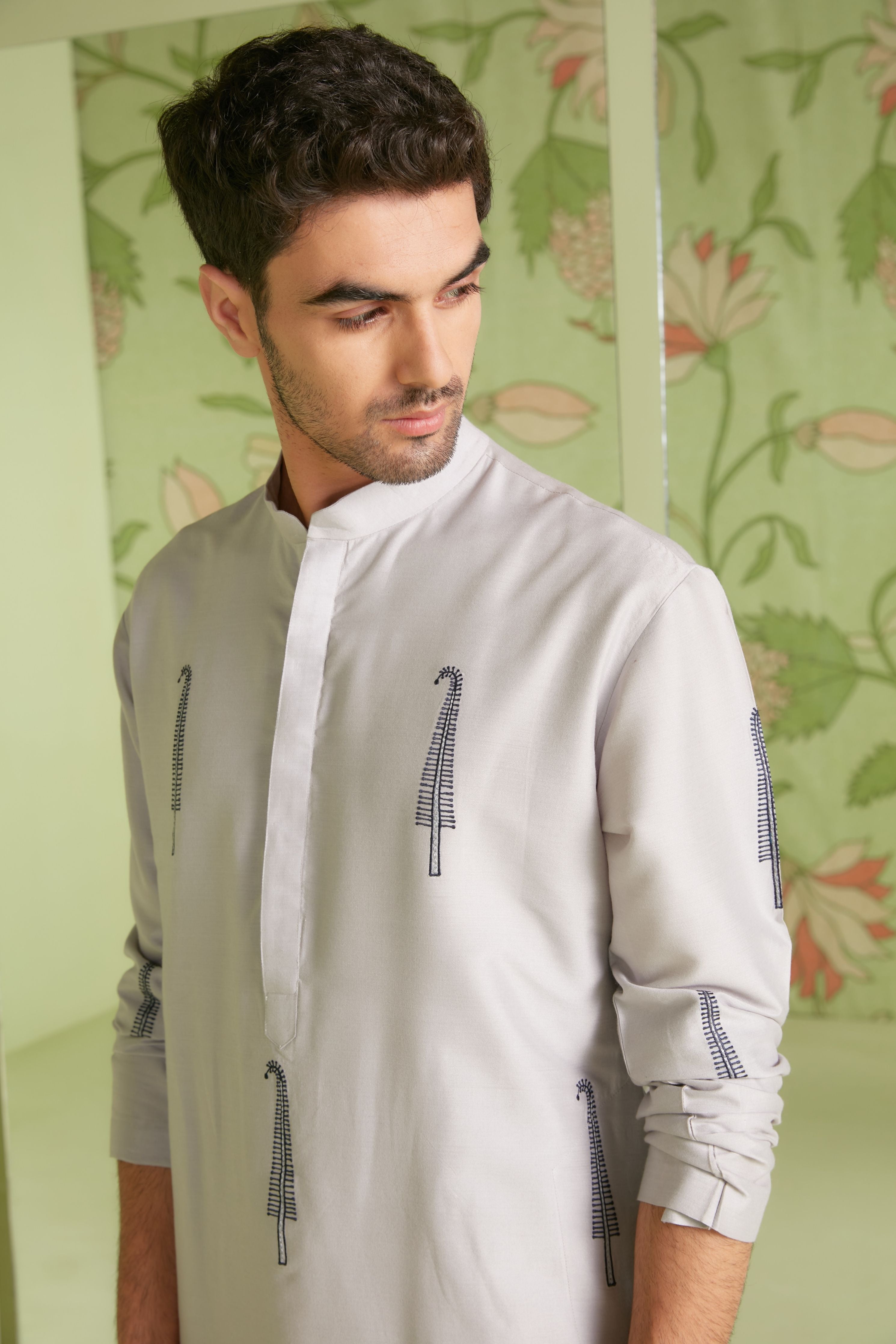 Grey Kurta Set