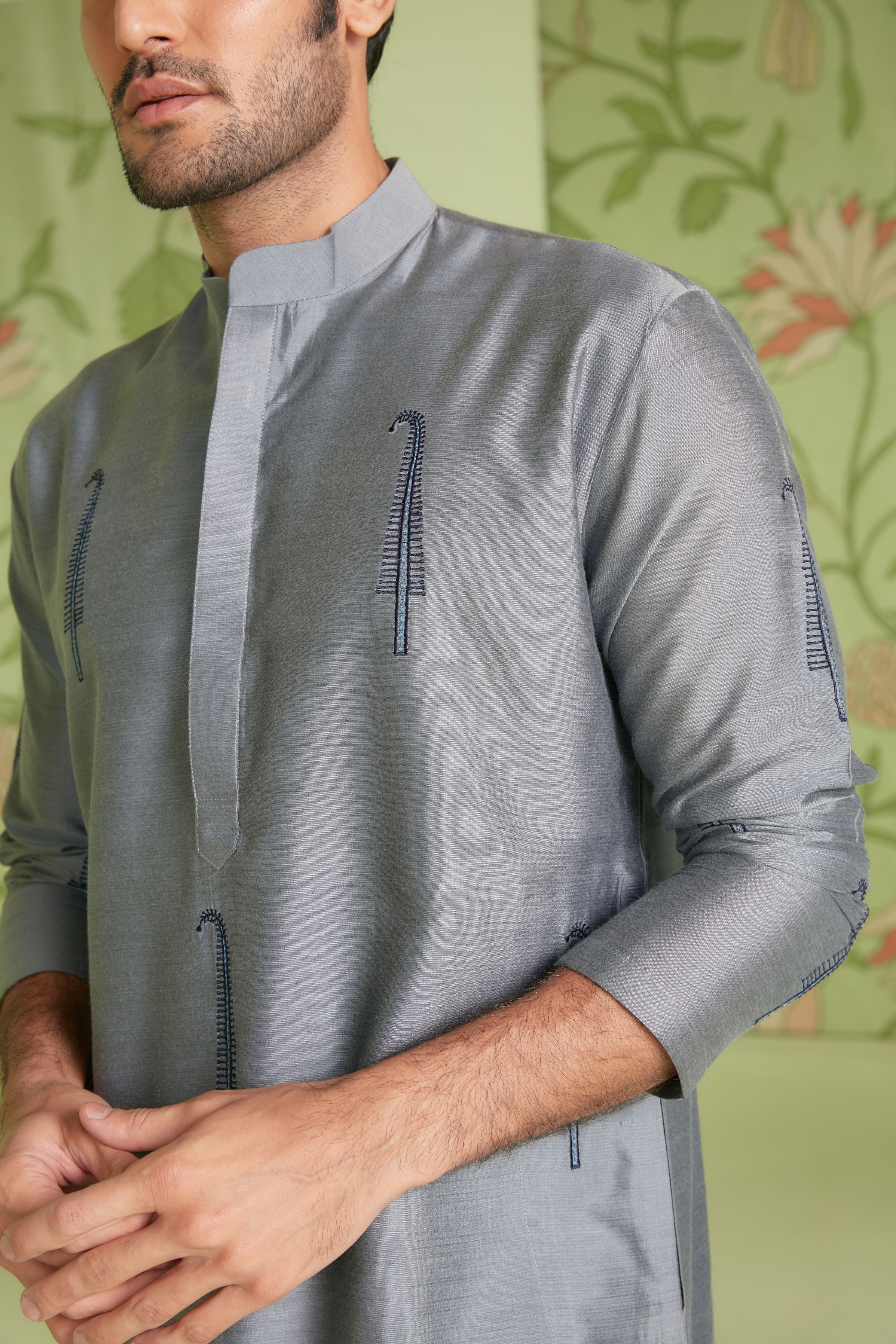 Grey Kurta Set
