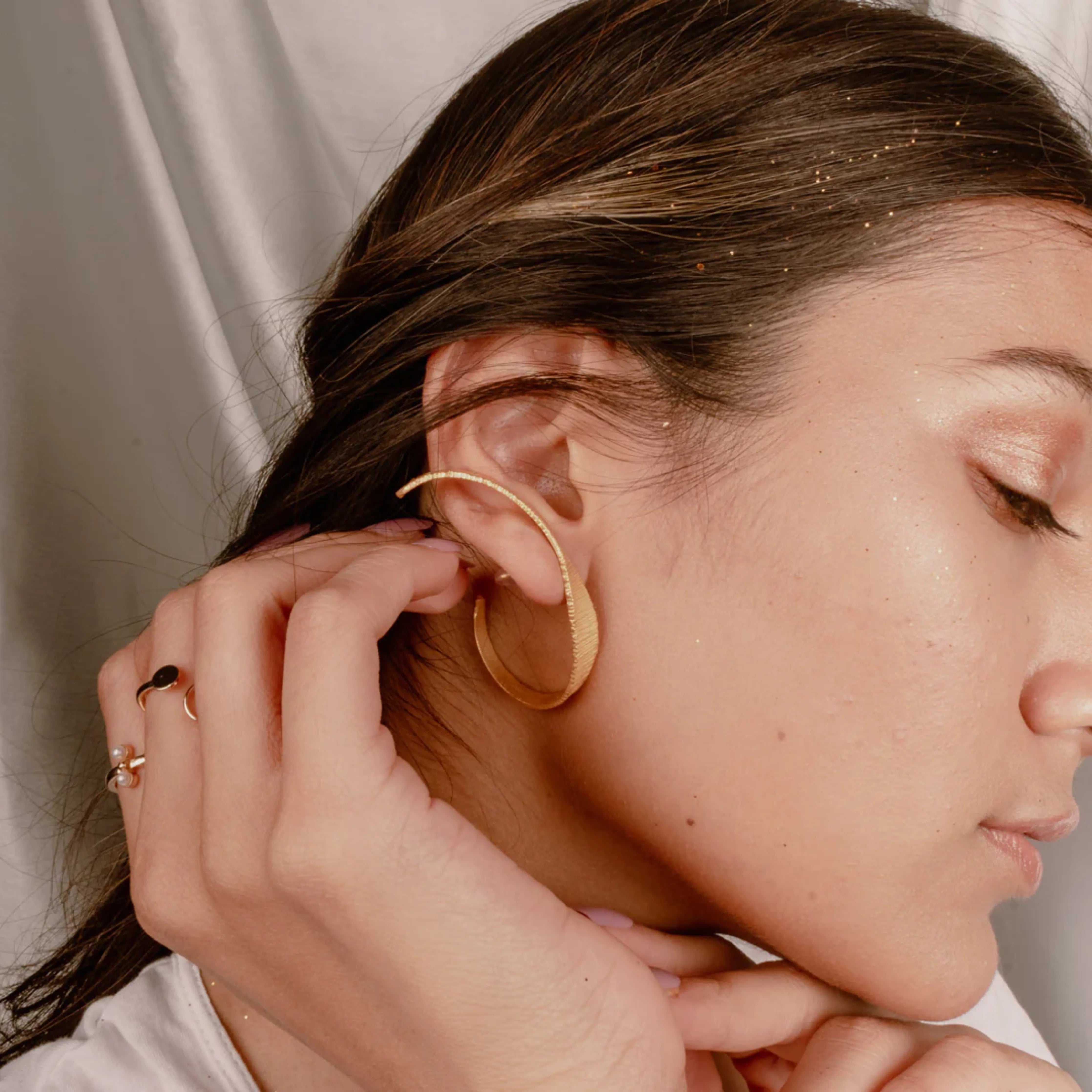 Line ear cuffs