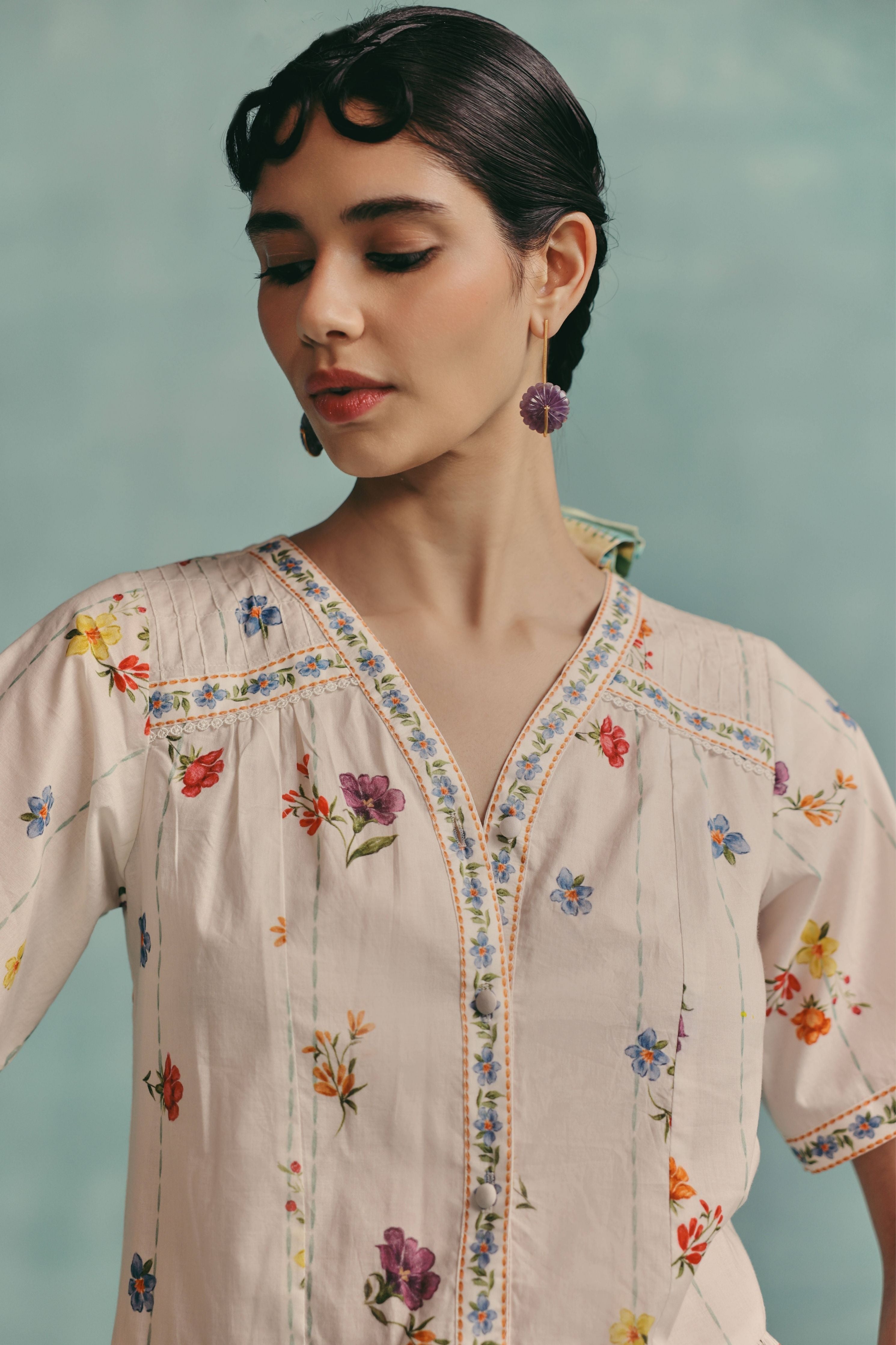 Daisy Blouse Ecru