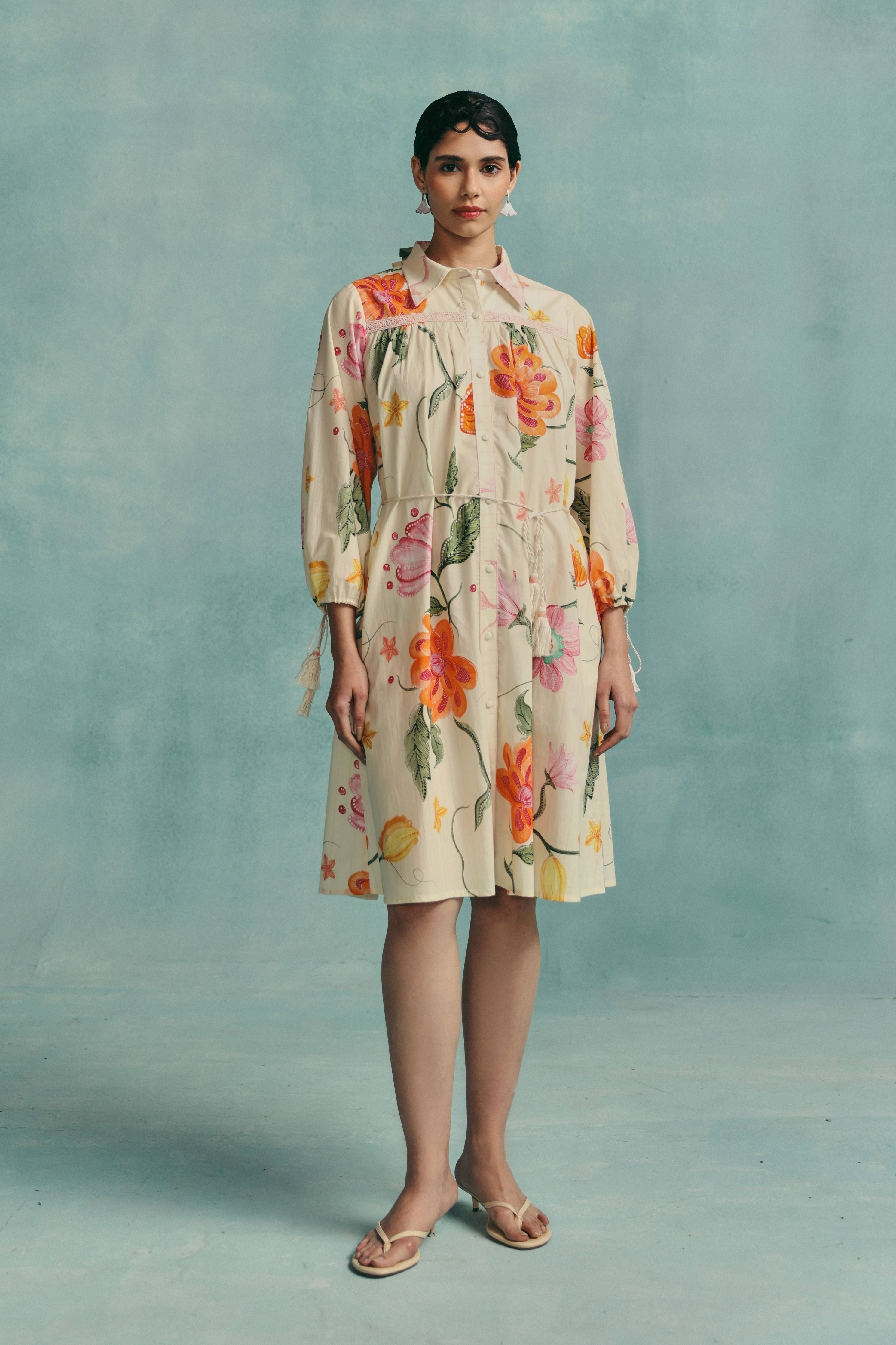 Dahlia Shirt Dress Ecru
