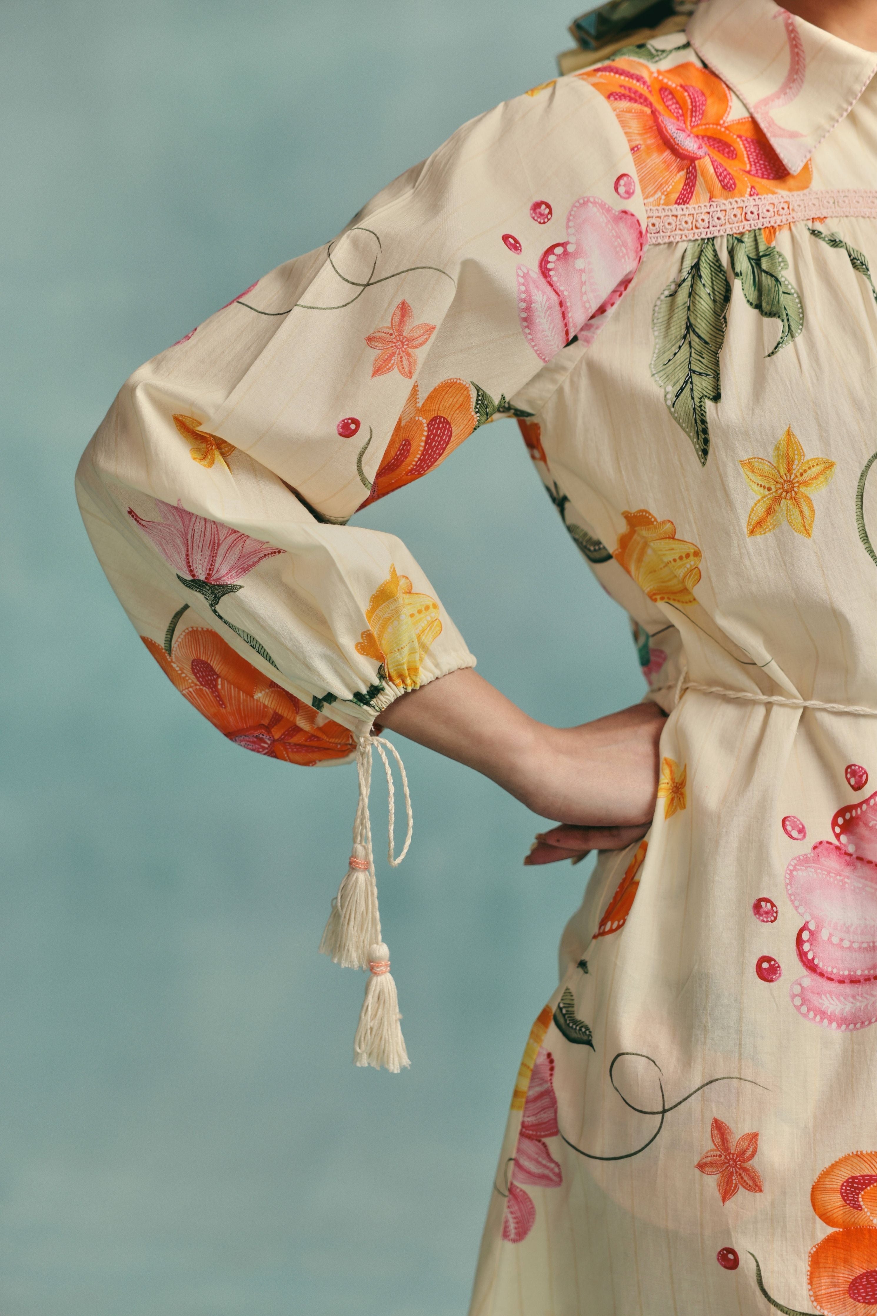 Dahlia Shirt Dress Ecru
