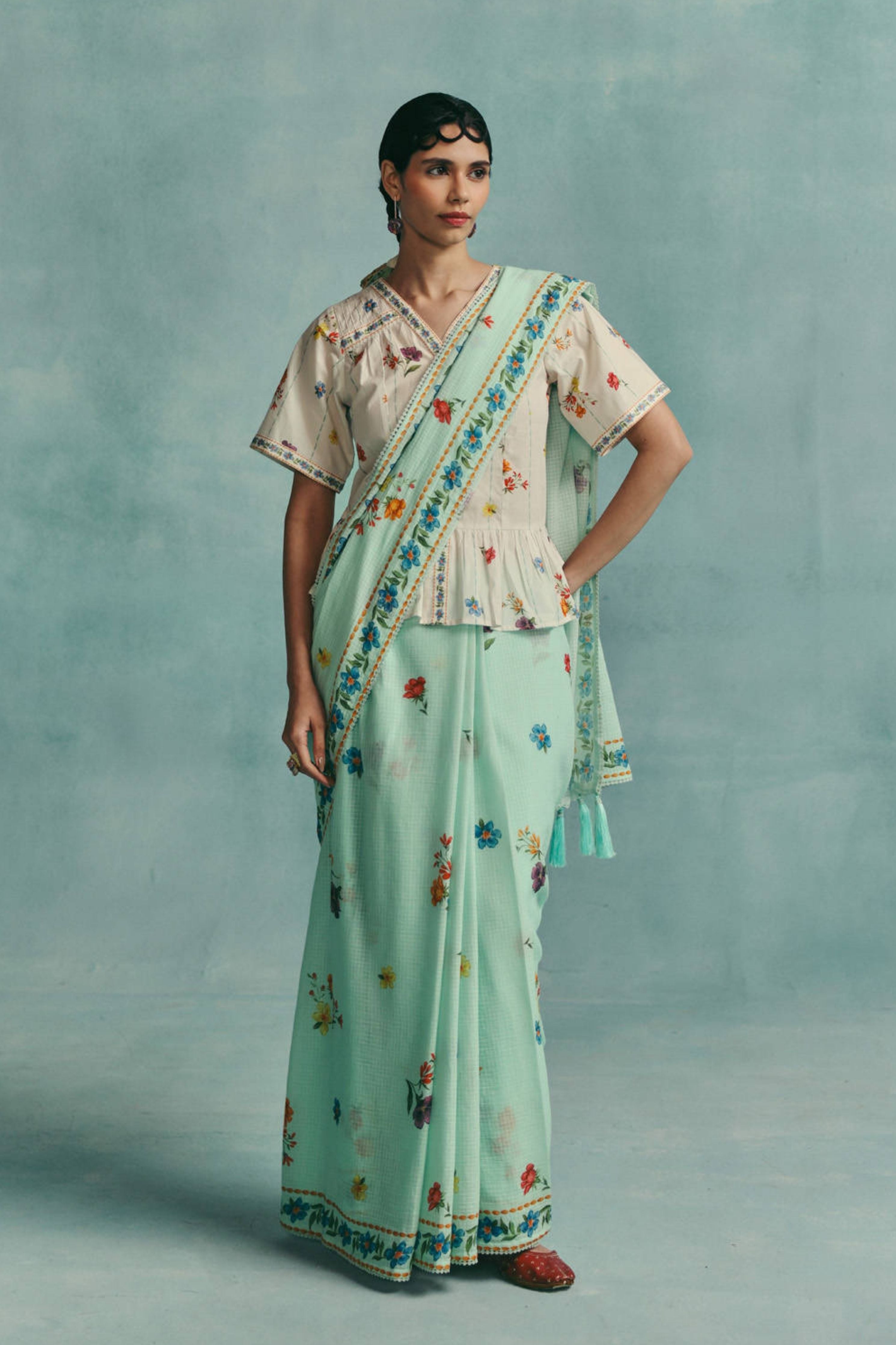 Daisy Saree Blue