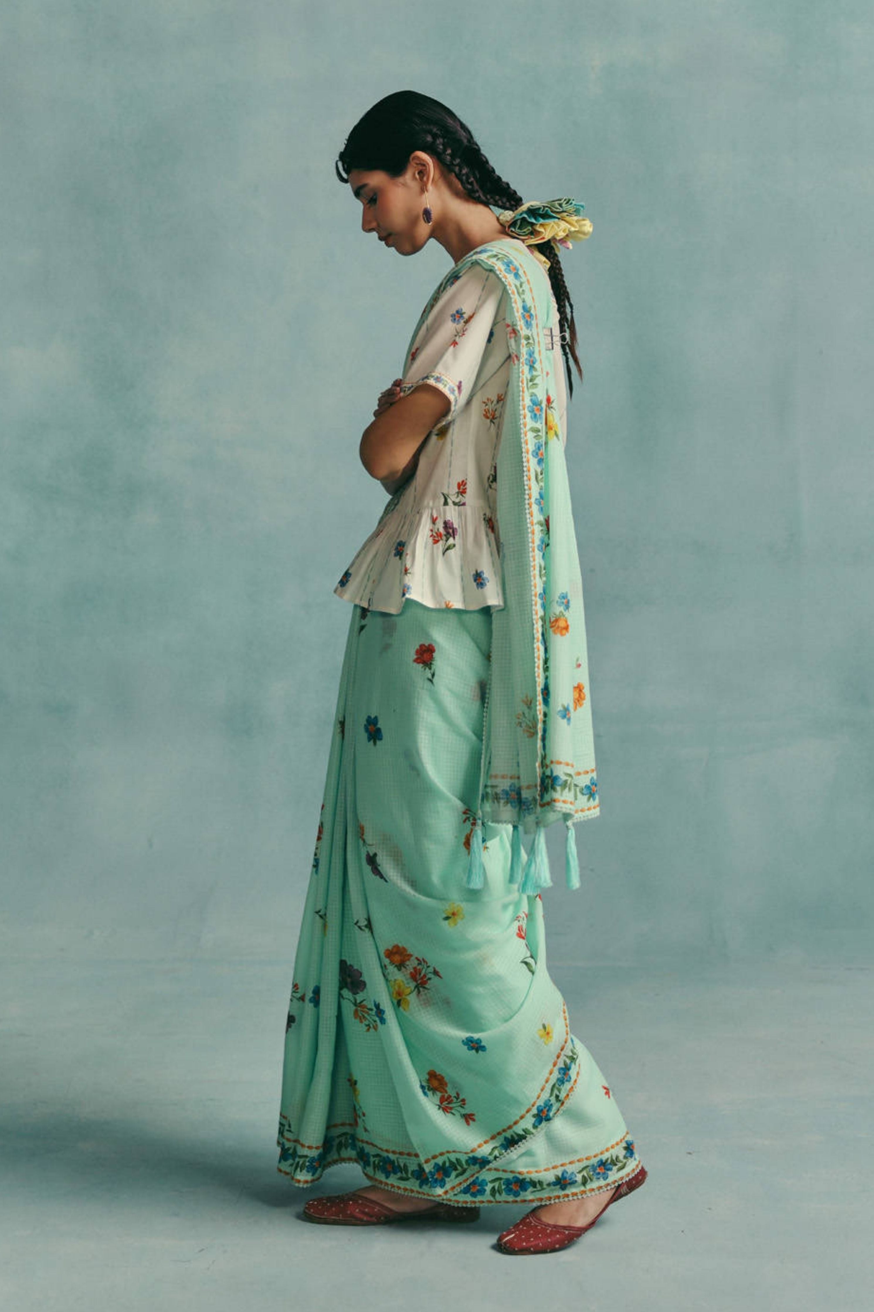 Daisy Saree Blue