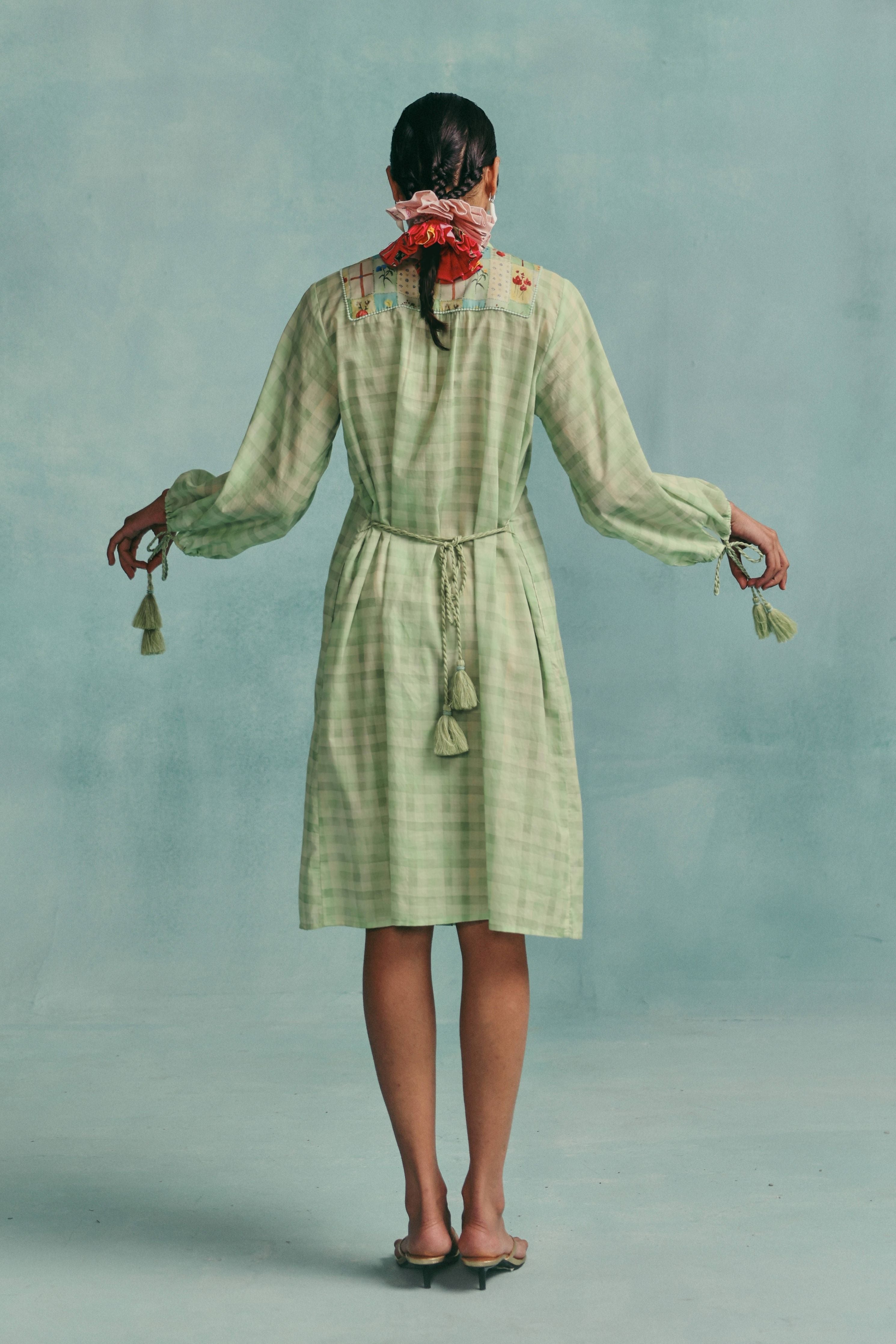 Flora Shirt Dress Mint
