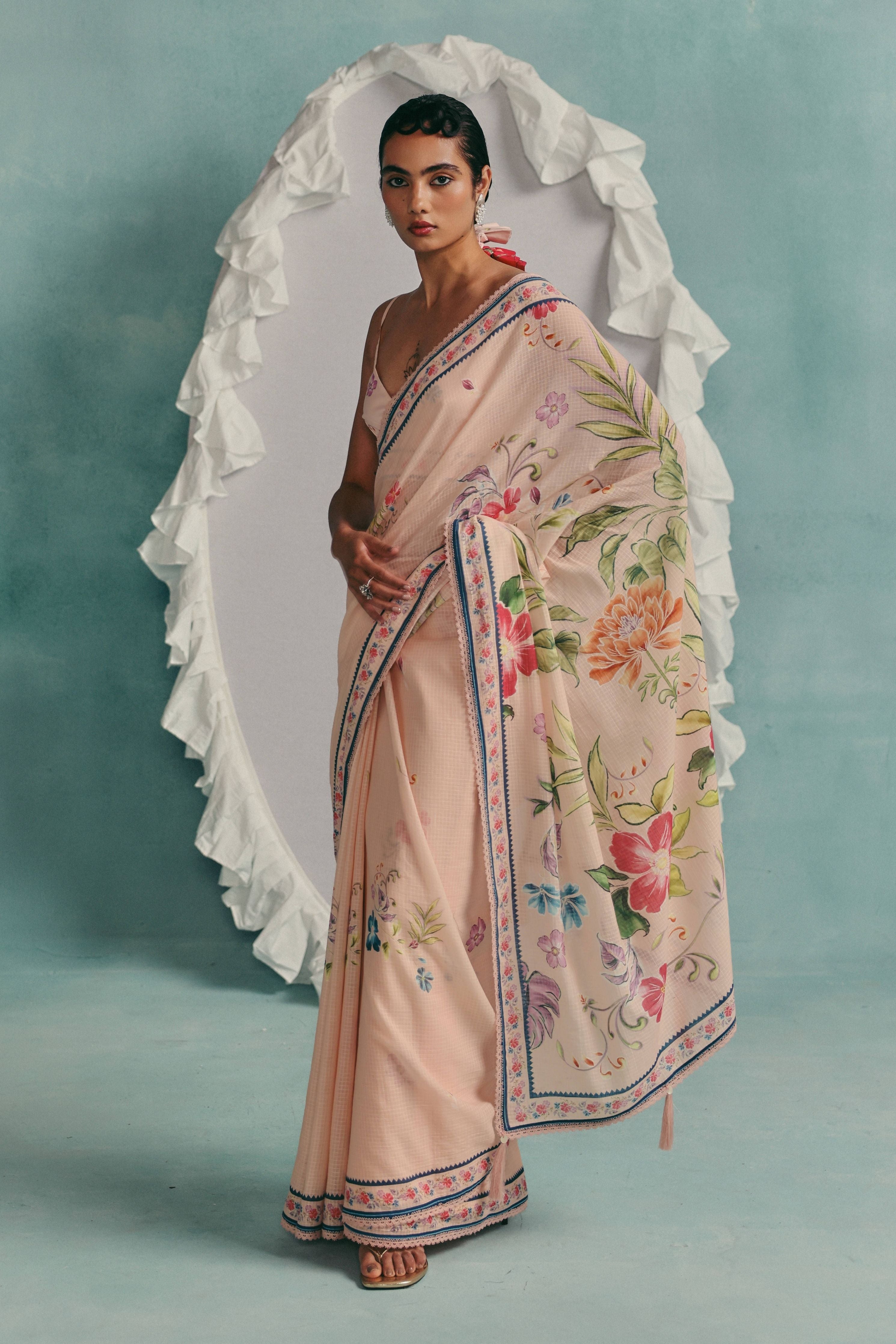 Rose Saree Pink