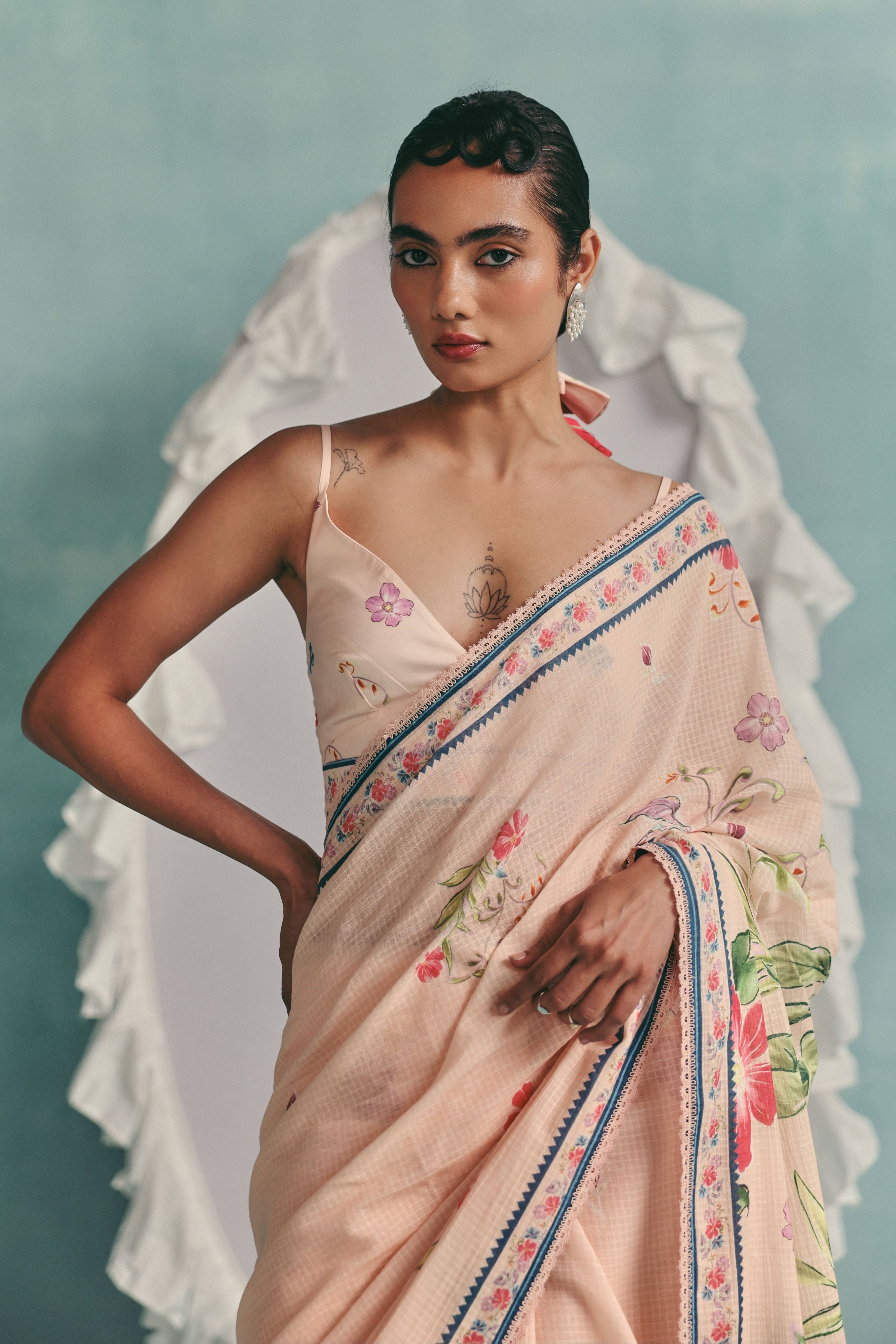 Rose Saree Pink