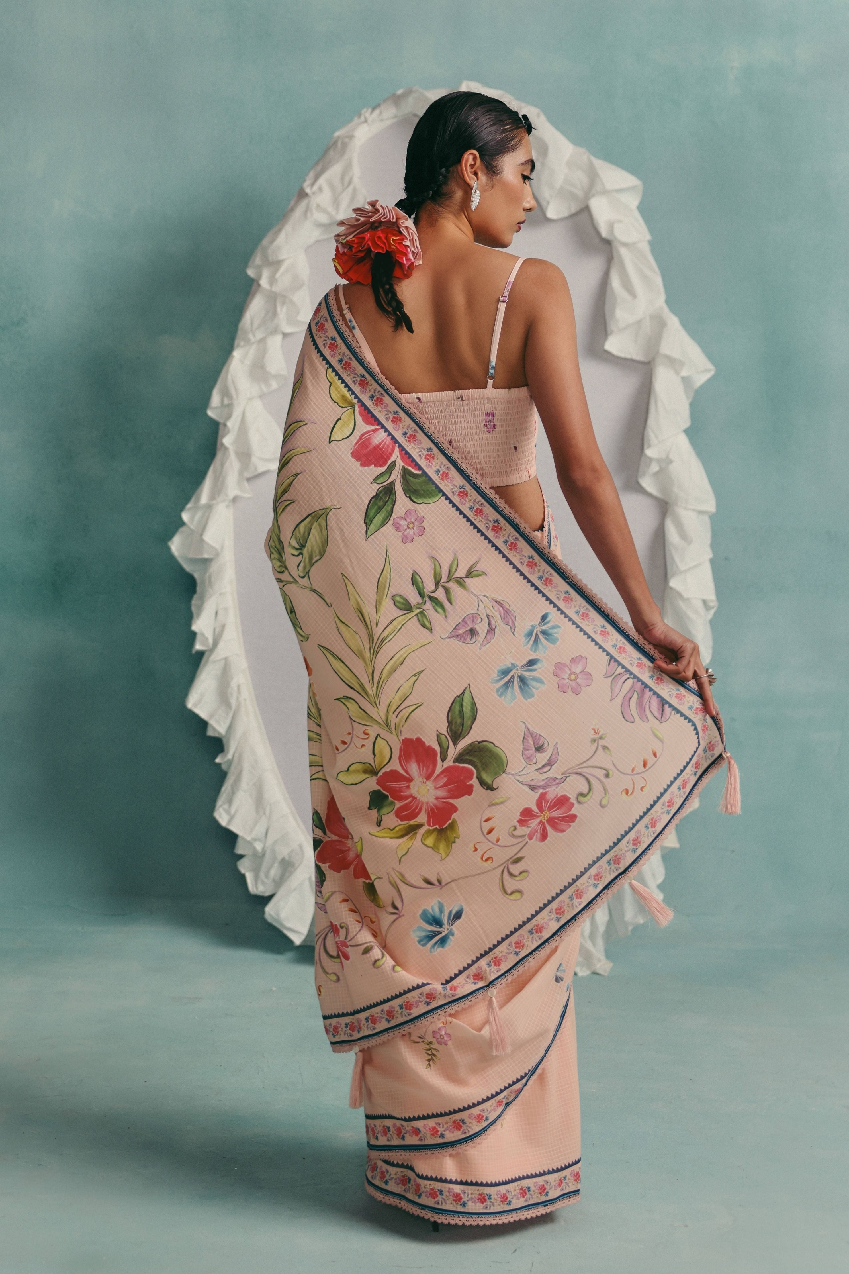 Rose Saree Pink