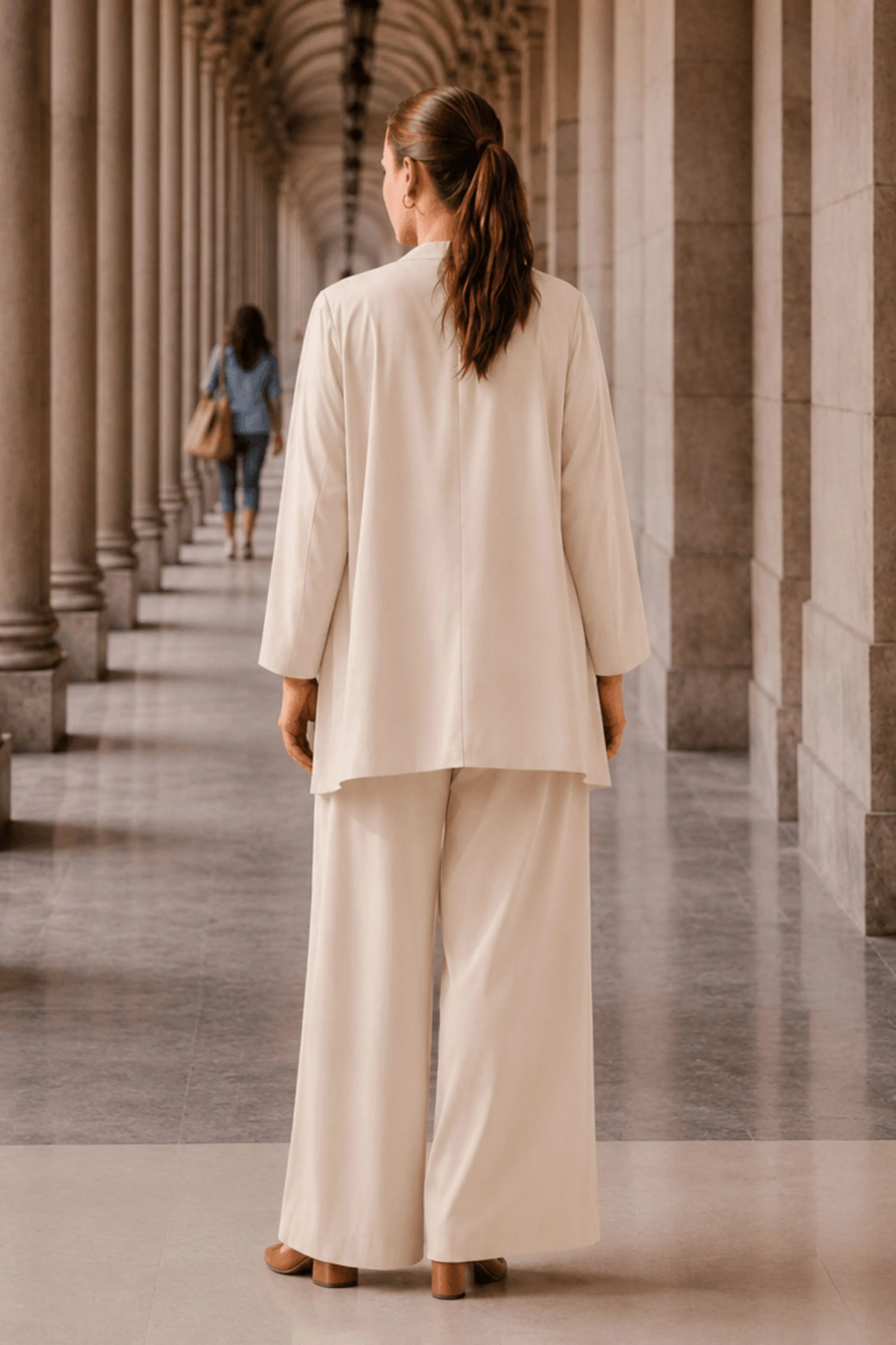 Ecru Three-Piece Co-Ord Set