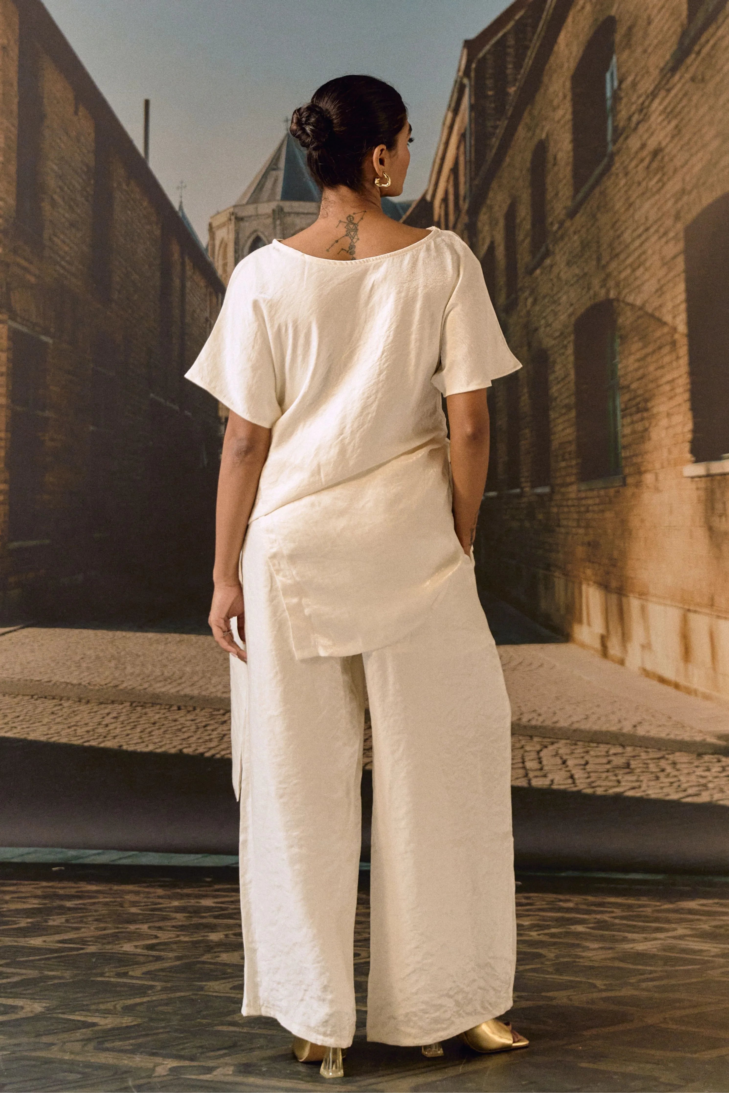 Ecru Drape co-ord set