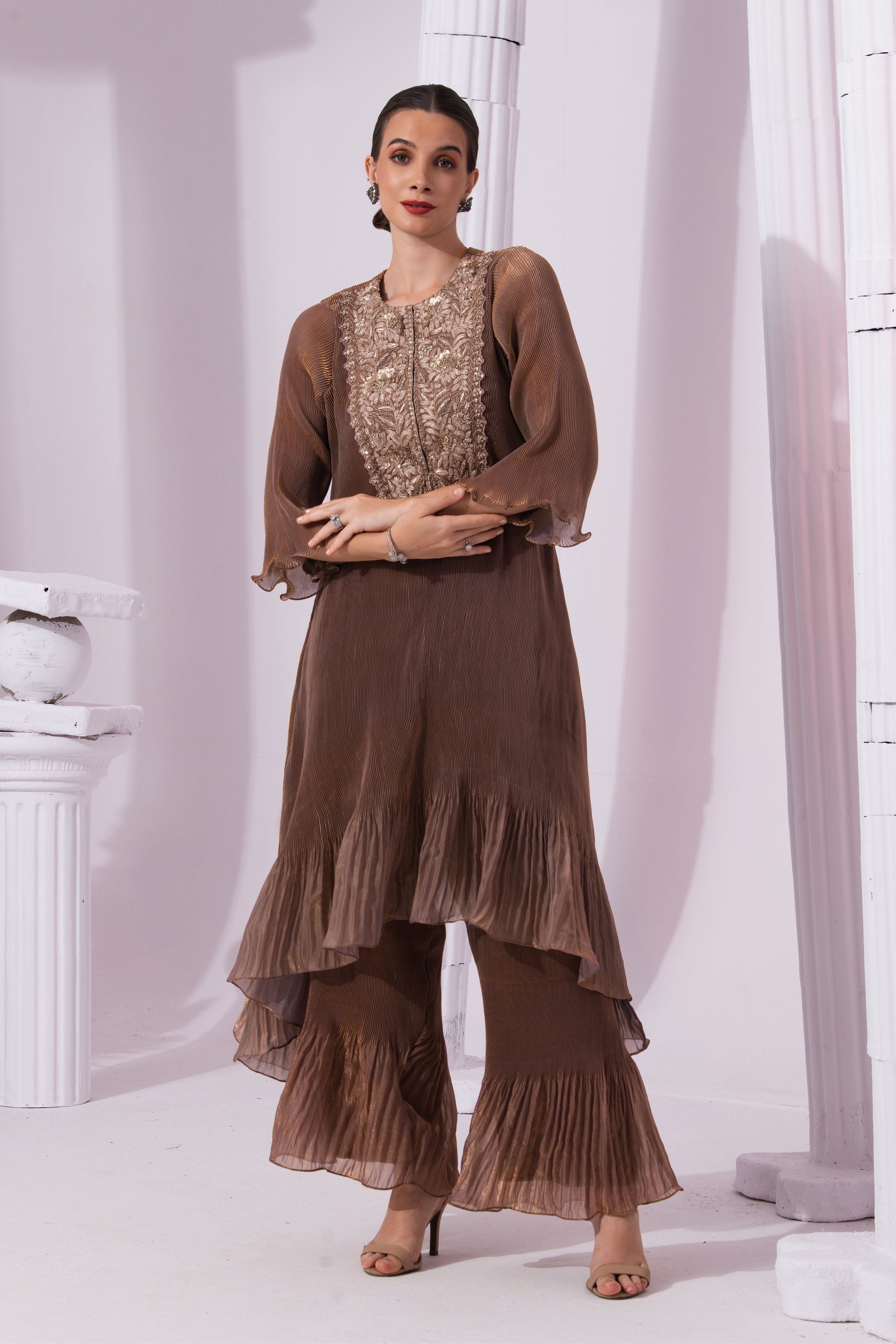 Metalic Chestnut Suit