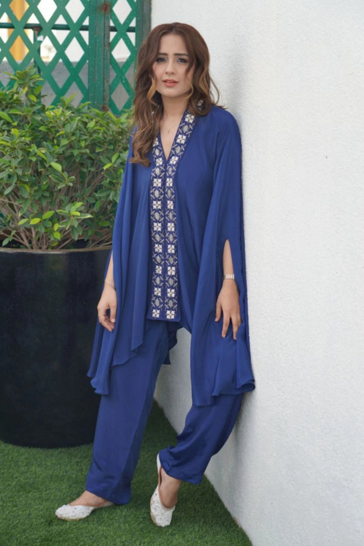 Blue Embellished Co-Ord Set