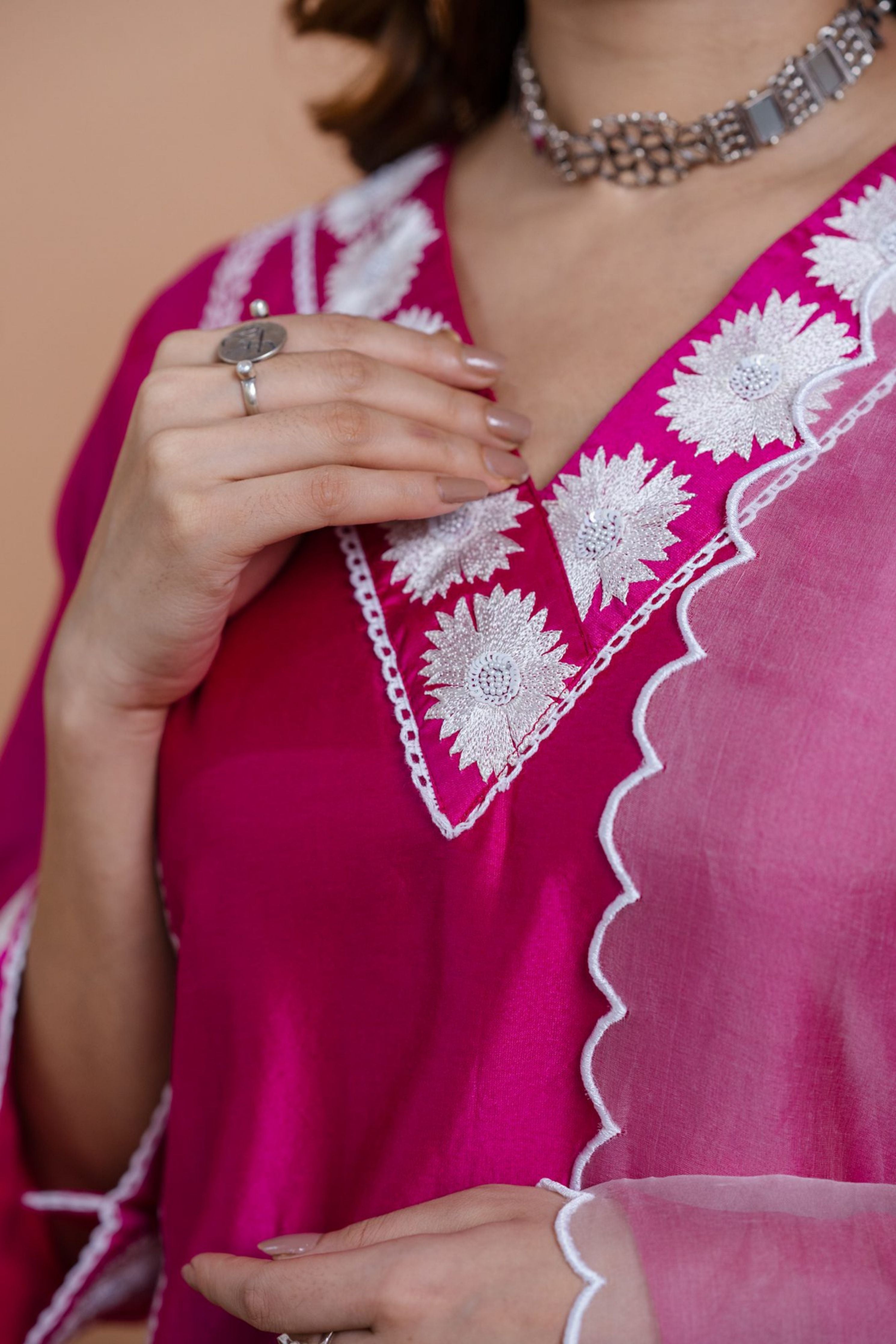 Pink Straight Kurta set